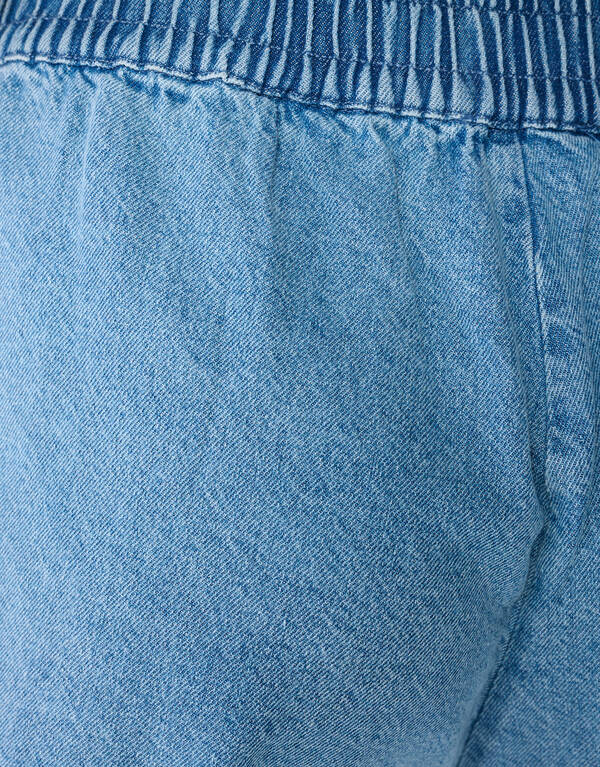 Strass Denim Shorts Blau SHOEBY WOMEN