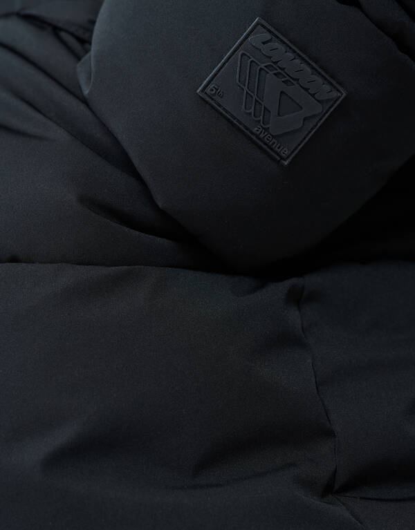 Lange Pufferjacke Schwarz SHOEBY BOYS