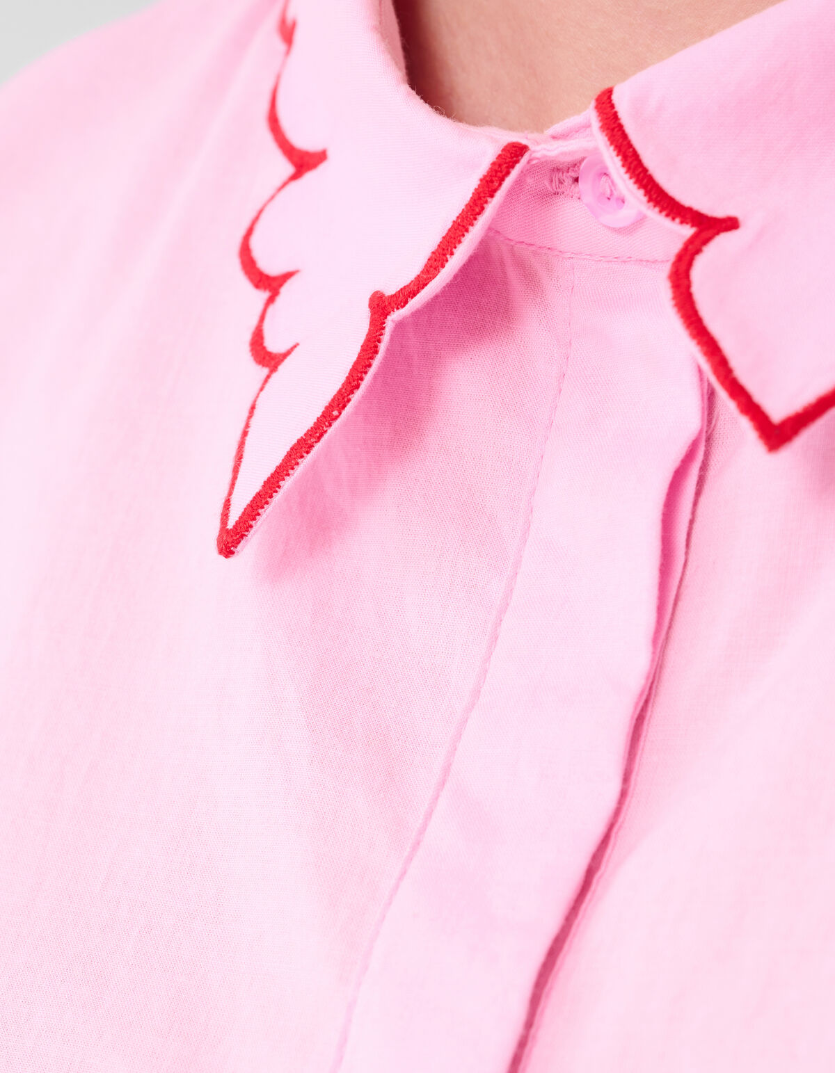 Besticktes R&uuml;schentop Rosa SHOEBY WOMEN