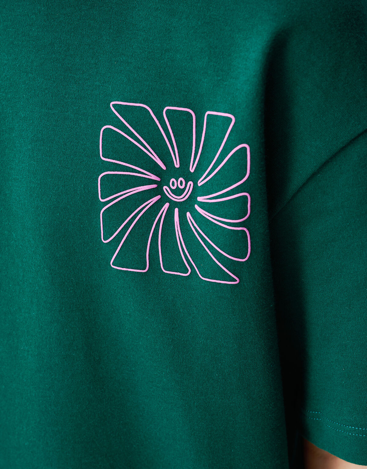 Happy Artwork T-shirt Dunkelgr&uuml;n SHOEBY BOYS