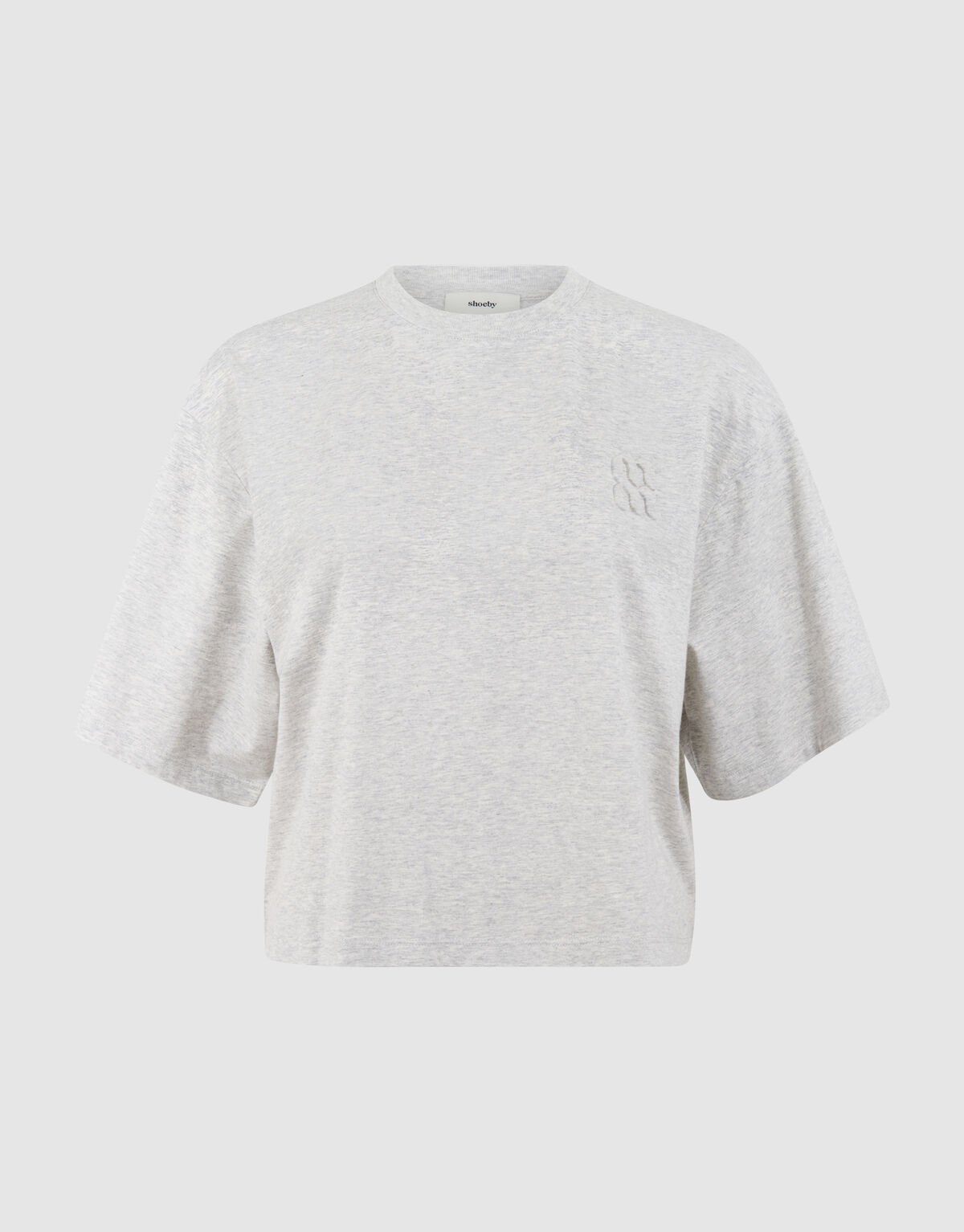 Oversized Logo T-Shirt Hellgrau Von Mieke SHOEBY WOMEN