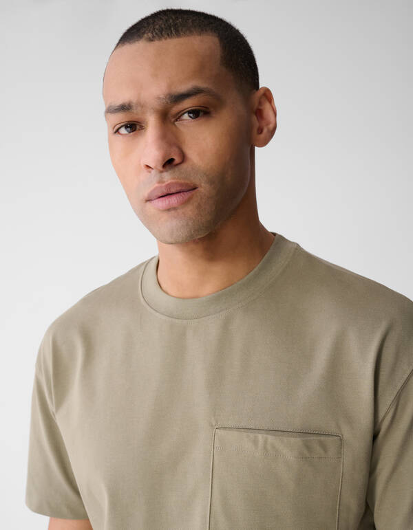 Pocket T-Shirt Khaki SHOEBY MEN