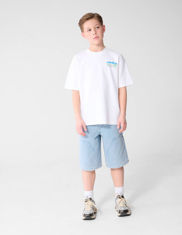 Casa Del Sol Kunst T-Shirt Wei&szlig; SHOEBY BOYS