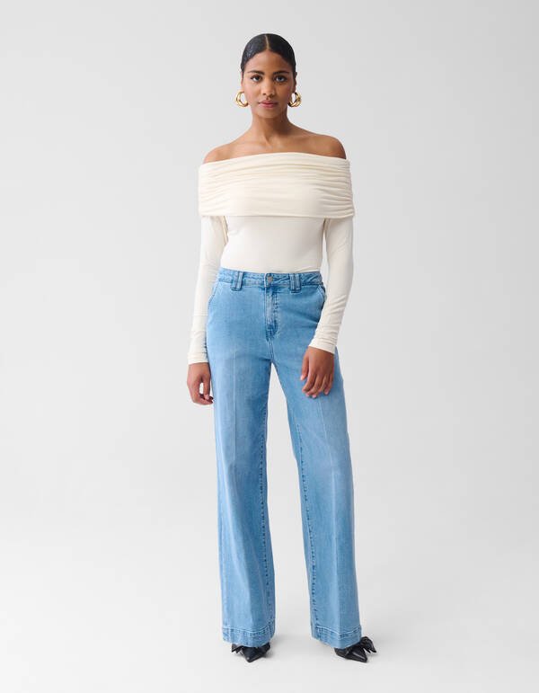 Weit geschnittene Jeans Mediumstone SHOEBY WOMEN