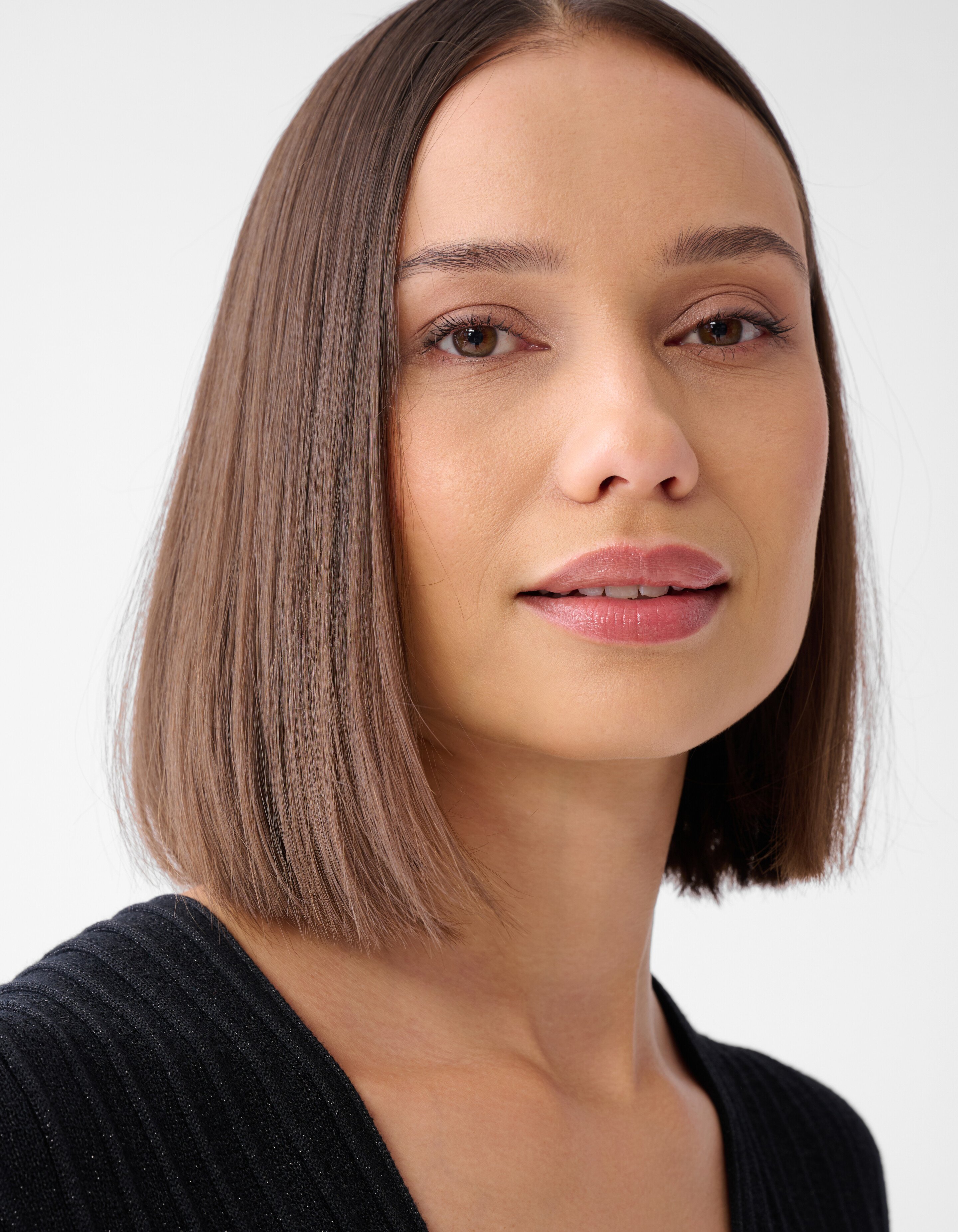 Pullover mit Glitzer-Revers Schwarz SHOEBY WOMEN