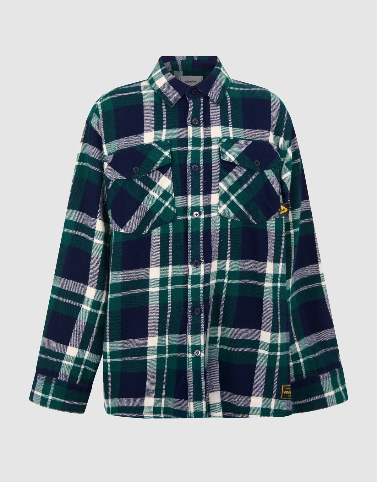 Gekaroiertes Overshirt Dunkelblau von Vingino SHOEBY BOYS
