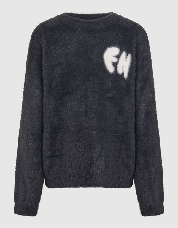 Kunstwerk Strickpullover Dunkelgrau SHOEBY BOYS