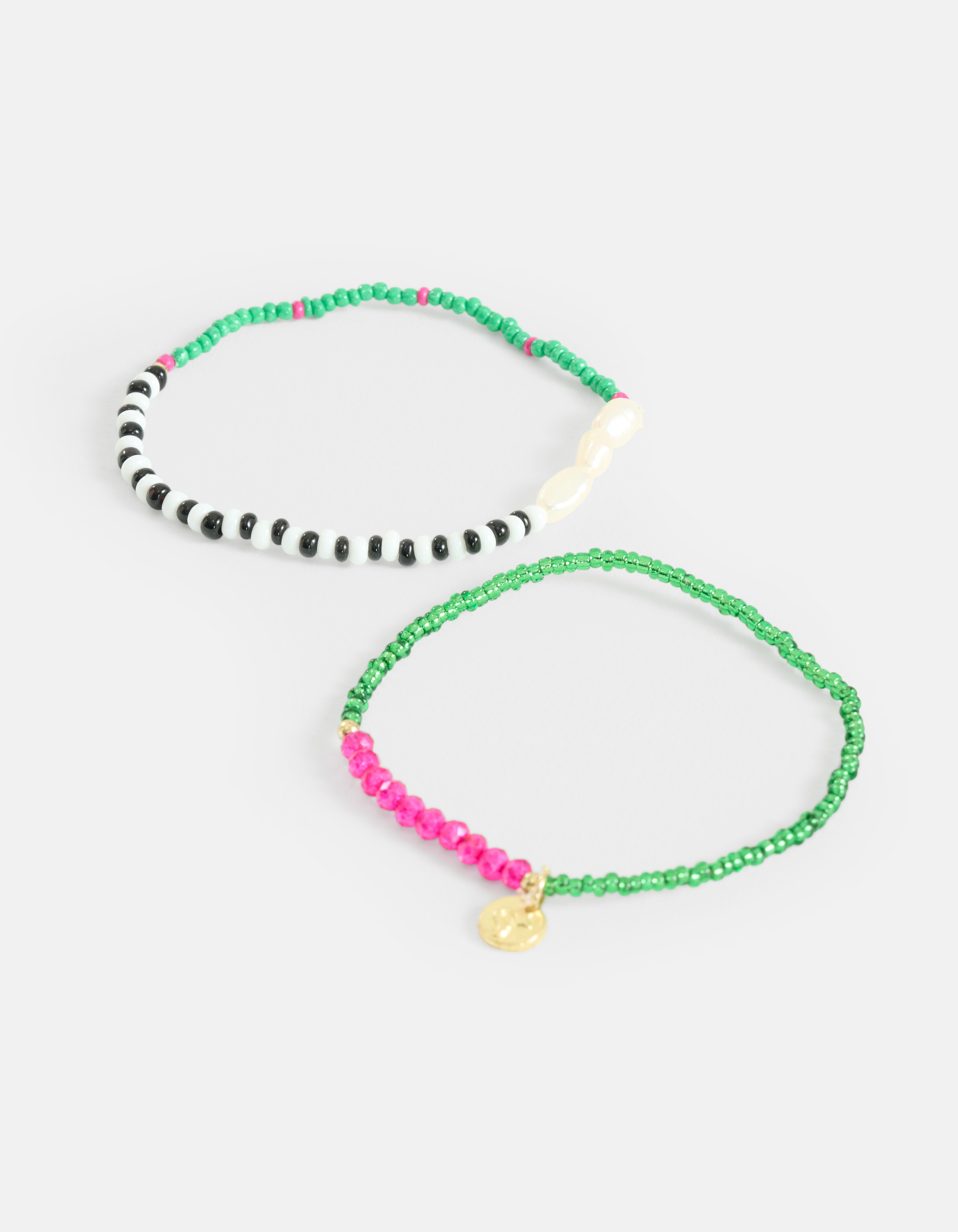 Perlenarmbänder Set Grün SHOEBY ACCESSOIRES