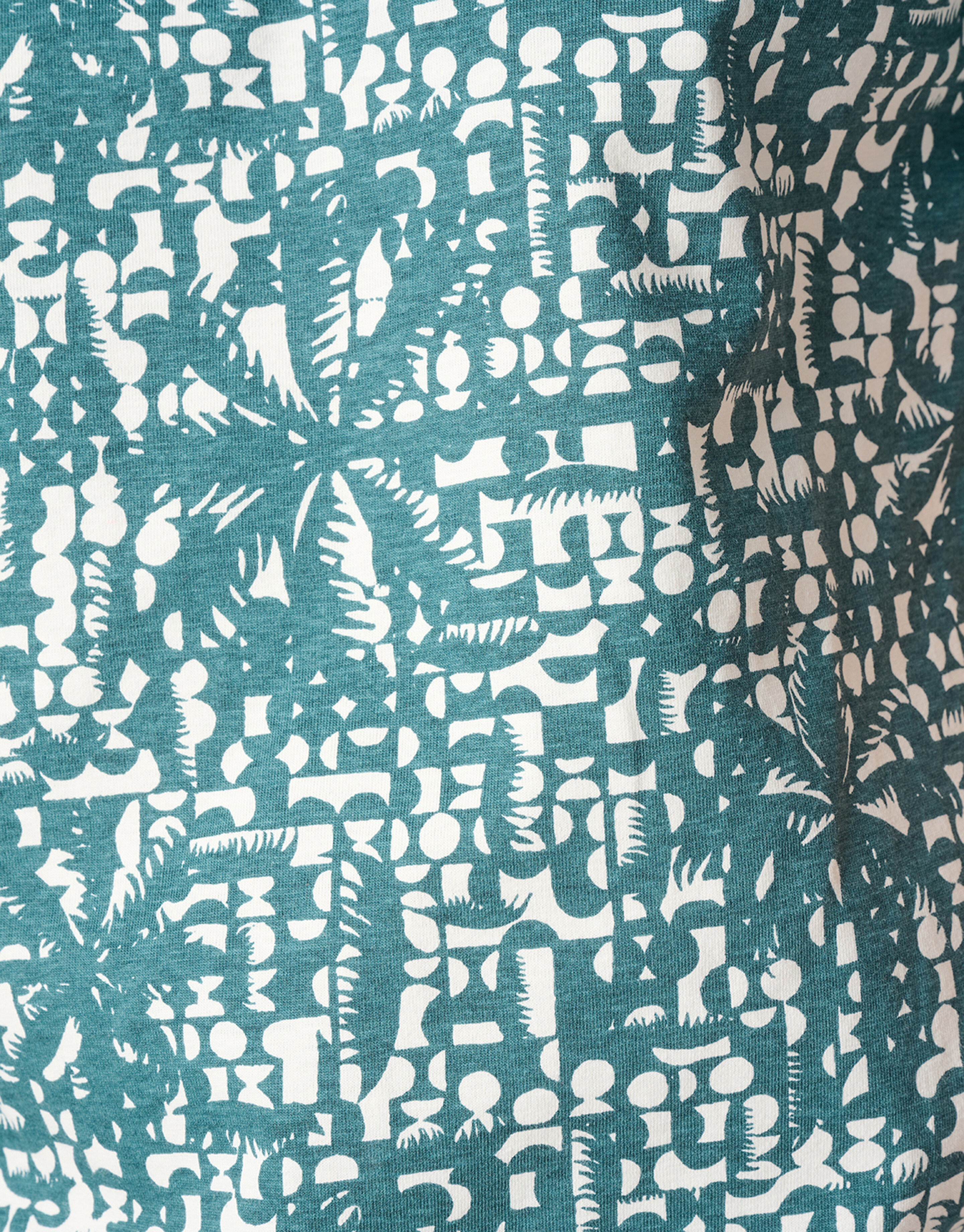 Bedrucktes T-shirt T&uuml;rkis SHOEBY MEN