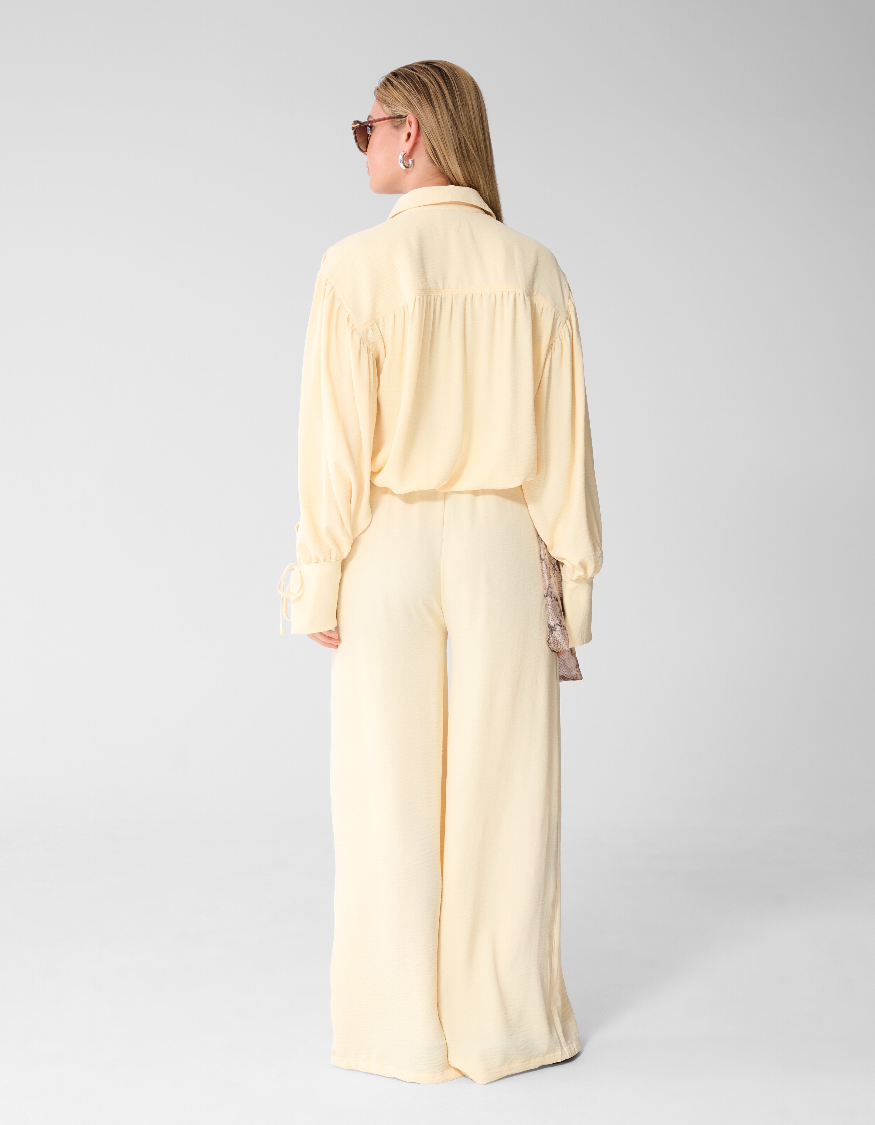 Twist Wide Leg Fit Hose Hellgelb SHOEBY WOMEN