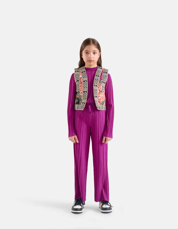 Plissee-Palazzo-Hose Lila SHOEBY GIRLS