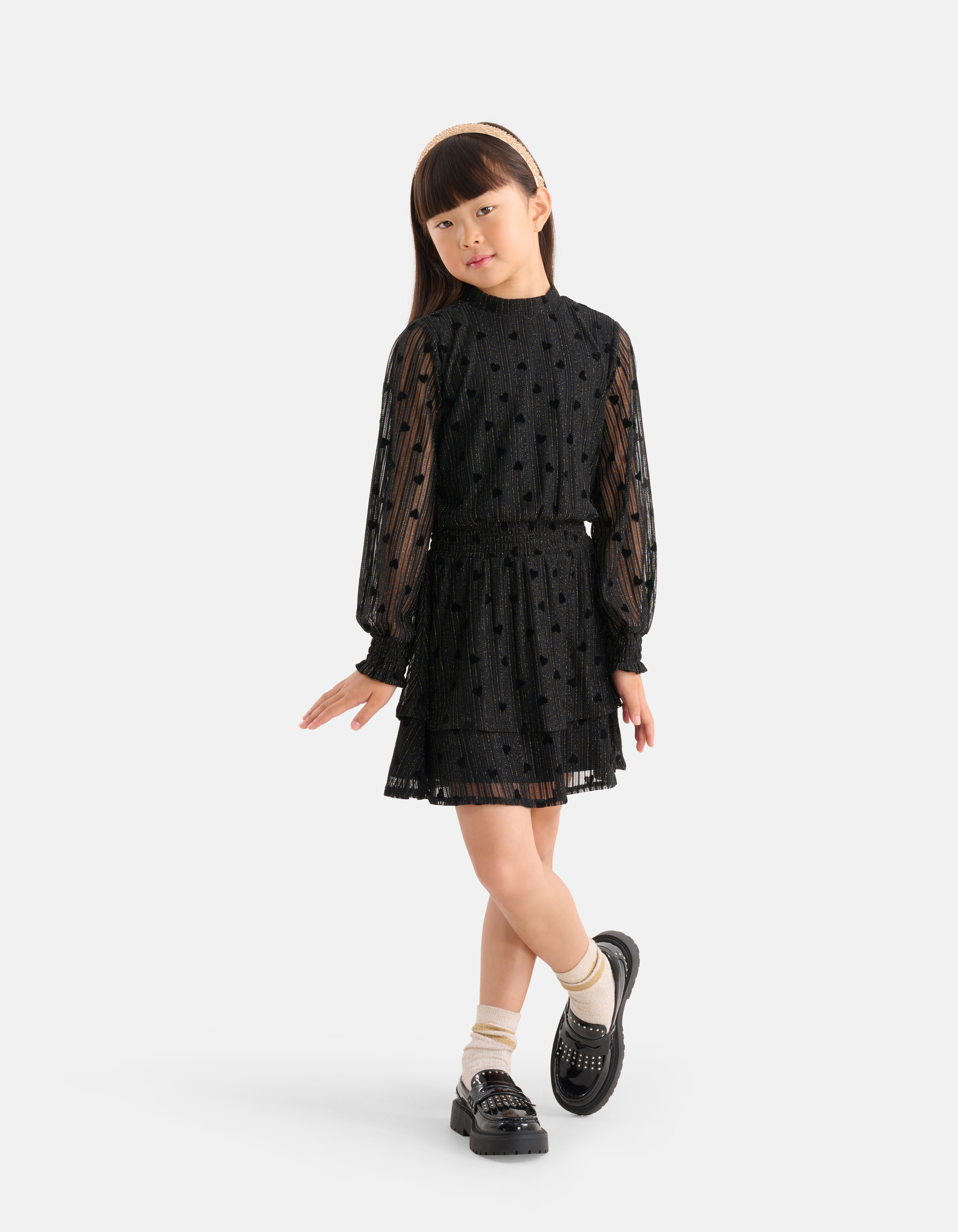 Mesh-Kleid Schwarz SHOEBY GIRLS