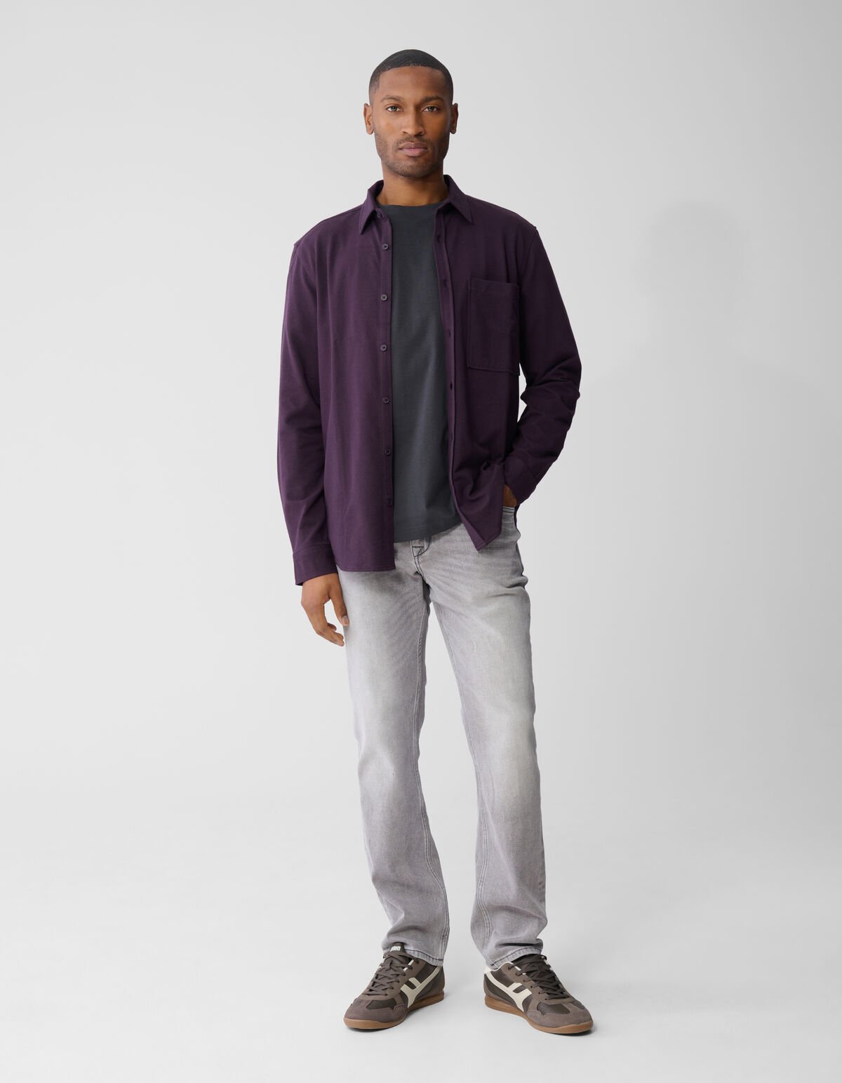 Straight Fit Jeans Grau L34 SHOEBY MEN