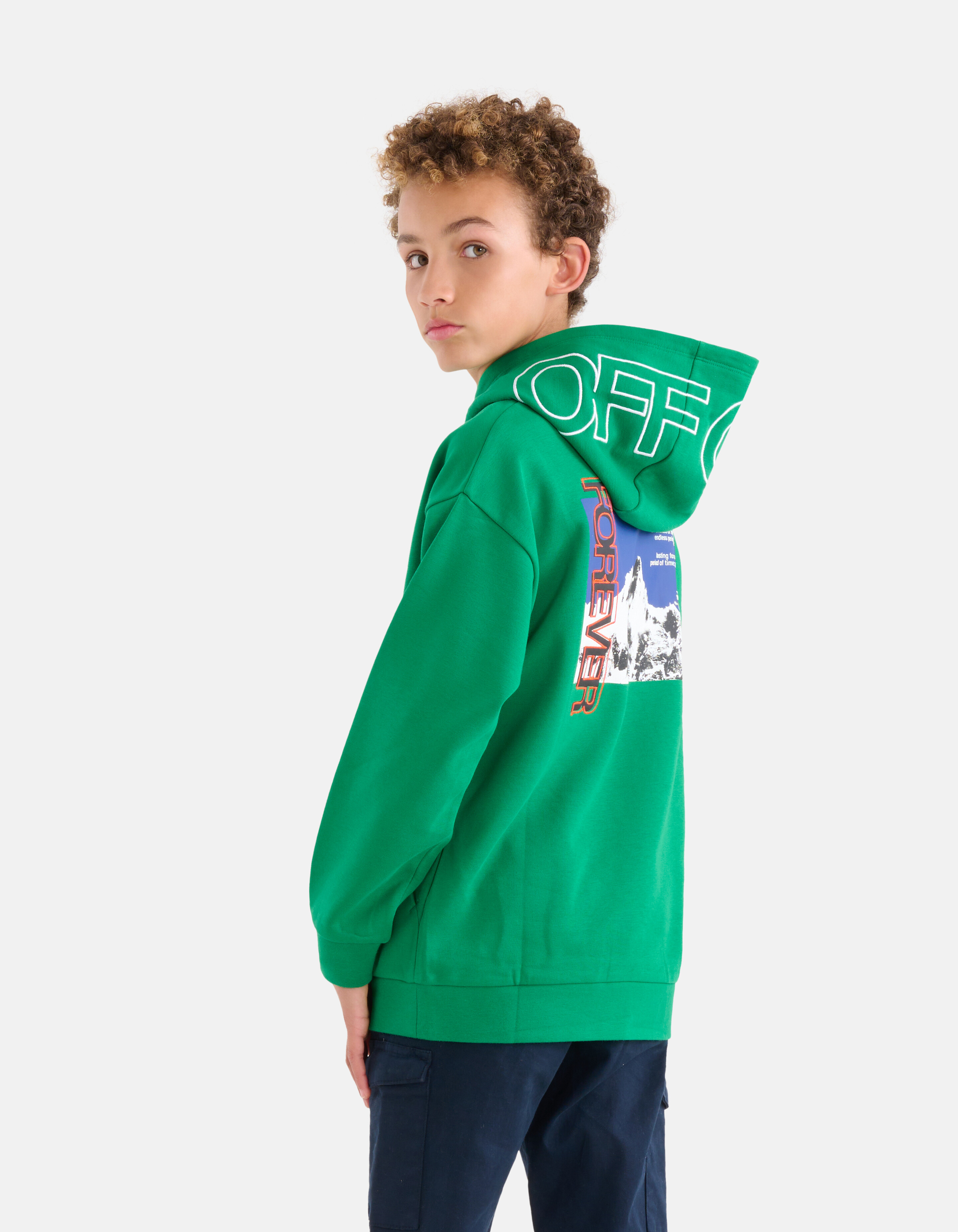 Artwork Hoodie Grün SHOEBY BOYS