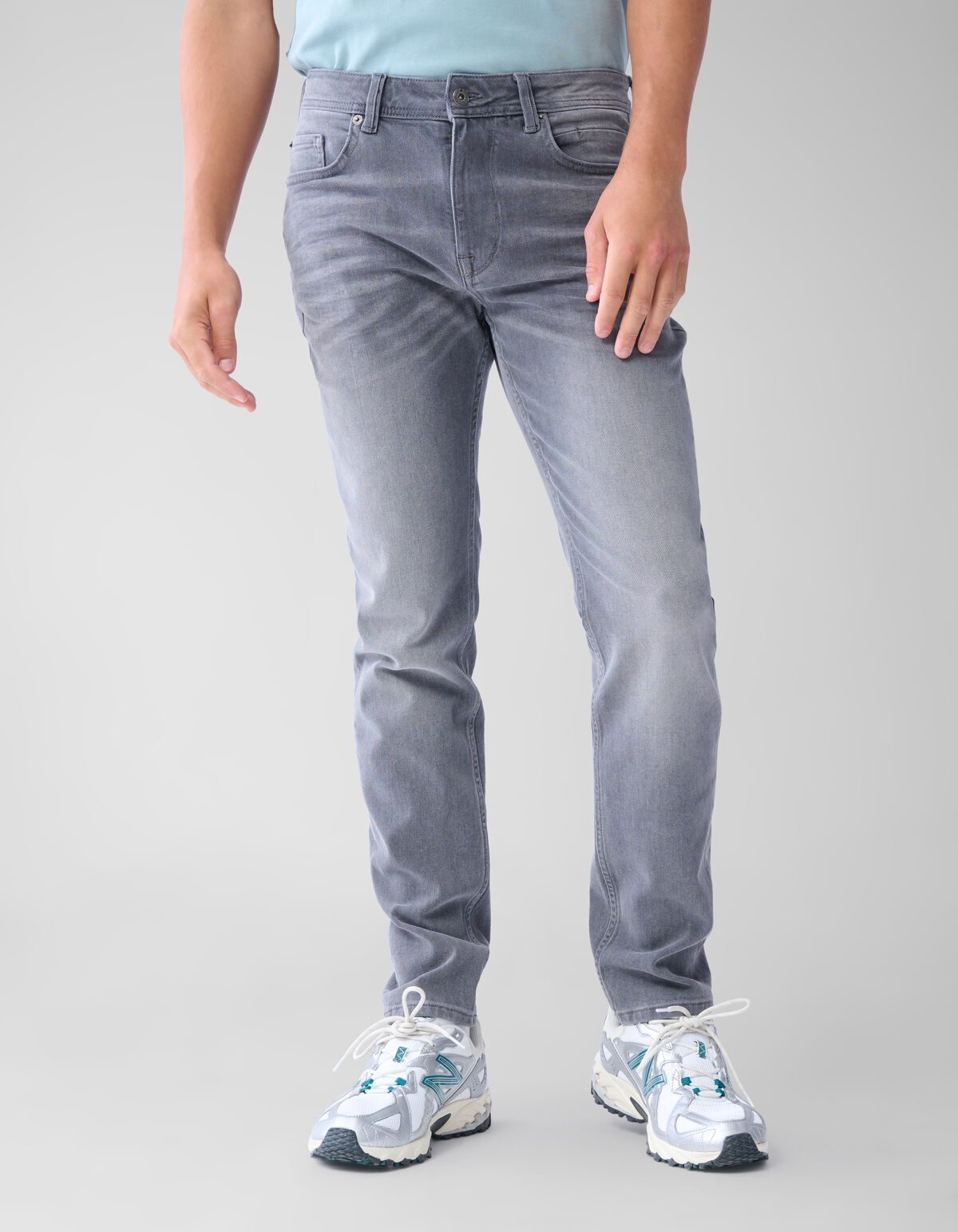 Slim Fit Jeans Washed Grey L32 SHOEBY MEN