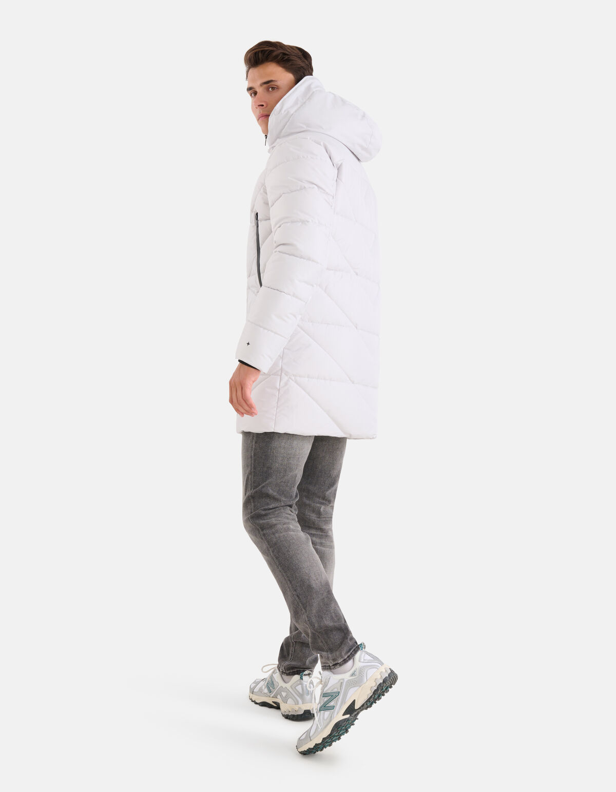 Steppjacke Hellgrau SHOEBY MEN