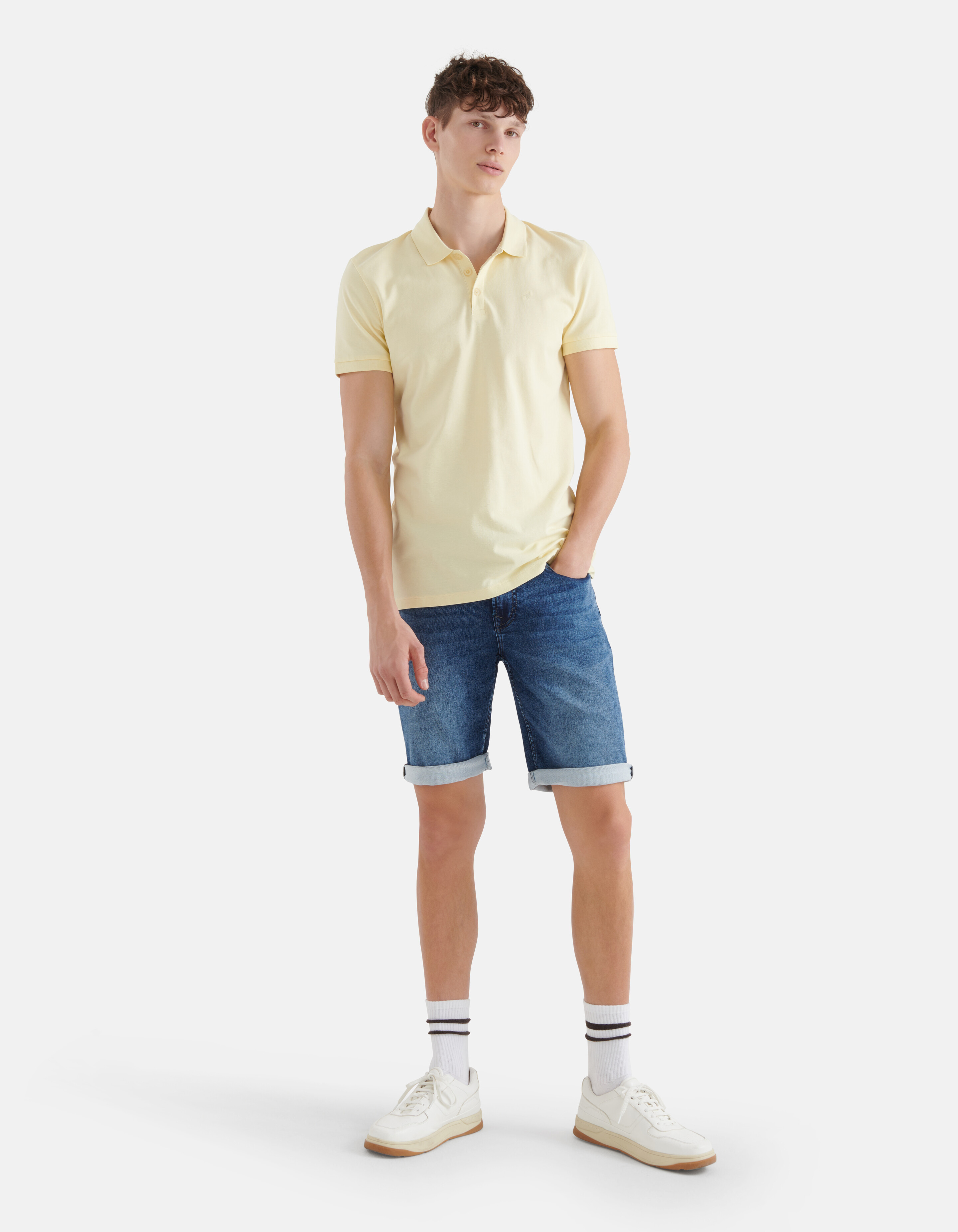 Basic Polo Hellgelb SHOEBY MEN