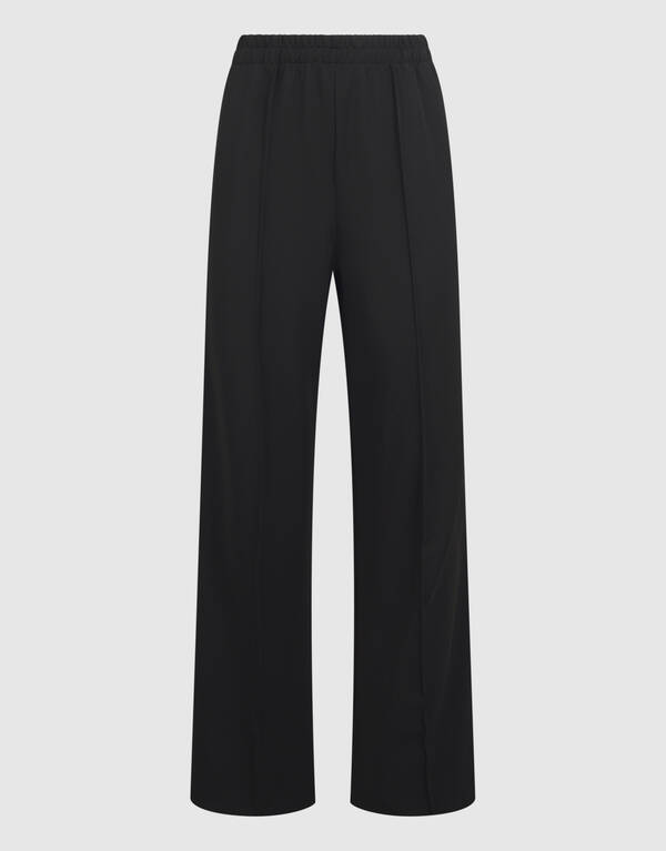 Hose mit weitem Bein und Nietenband in Schwarz SHOEBY WOMEN