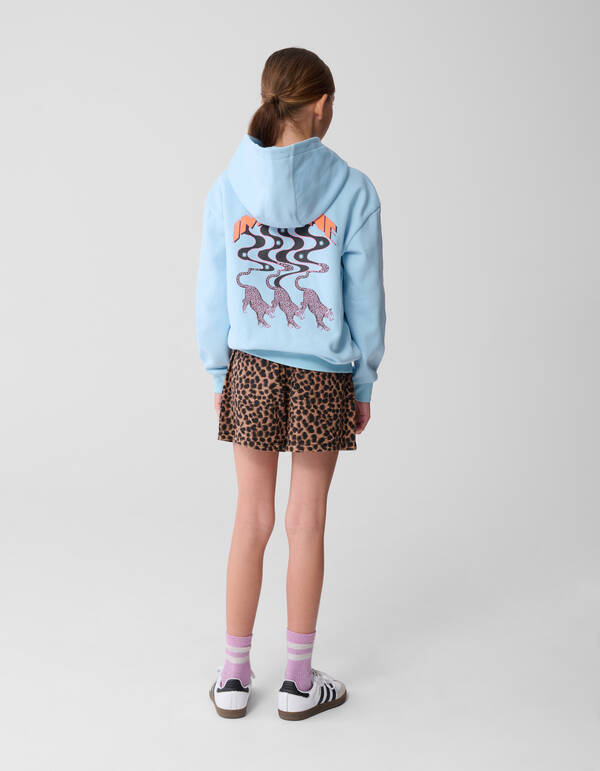 Leoparden-Twill-Skort Braun SHOEBY GIRLS