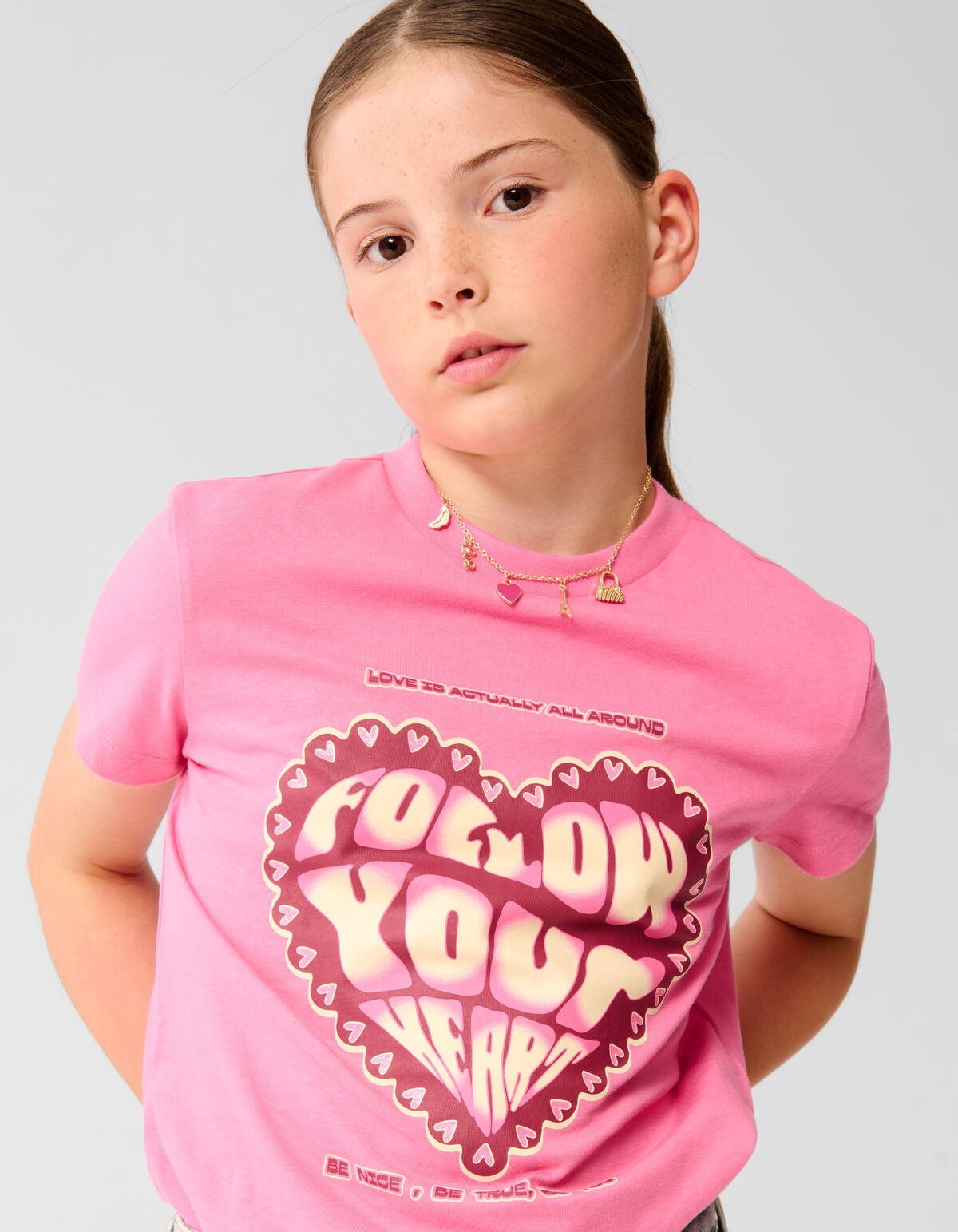 Herz Kunstwerk T-shirt Rosa SHOEBY GIRLS