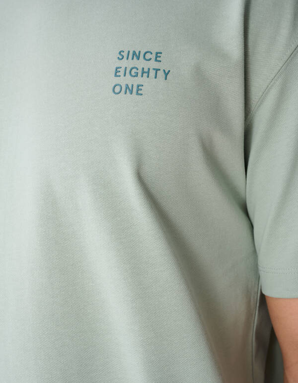 Text T-Shirt Hellgr&uuml;n SHOEBY MEN