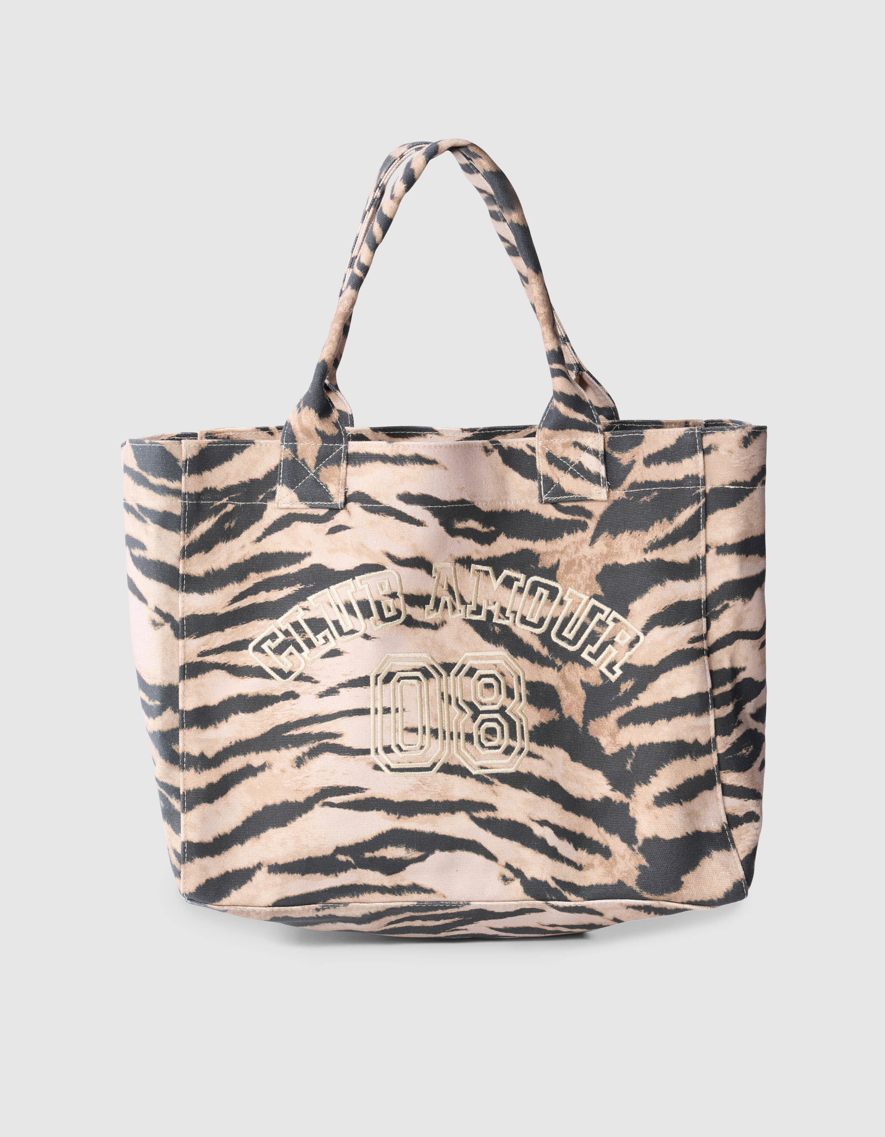 Tigerprint Stickerei Shopper Braun SHOEBY ACCESSOIRES