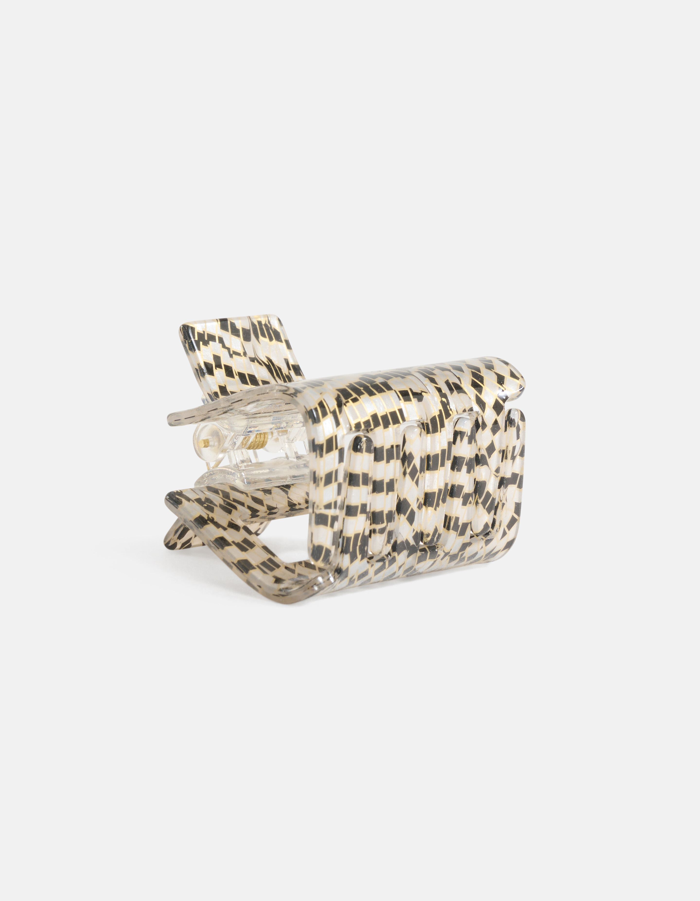 Haarspange Off Weiß/Schwarz SHOEBY ACCESSOIRES