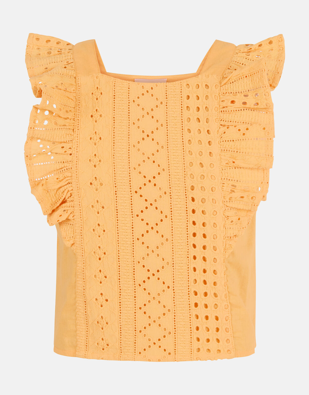 Stickerei-Oberteil Orange SHOEBY GIRLS