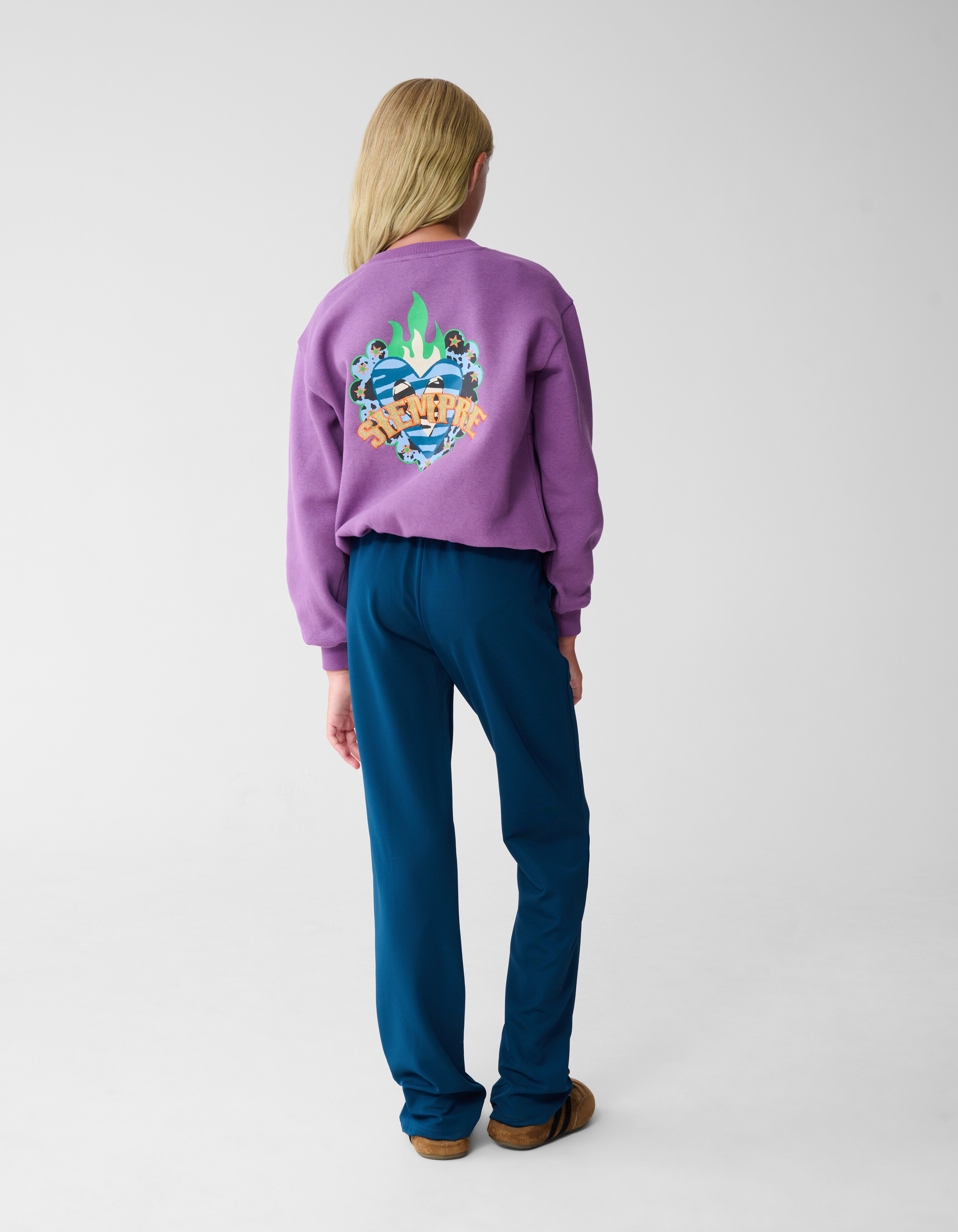 Herz-Motiv-Pullover Lila SHOEBY GIRLS