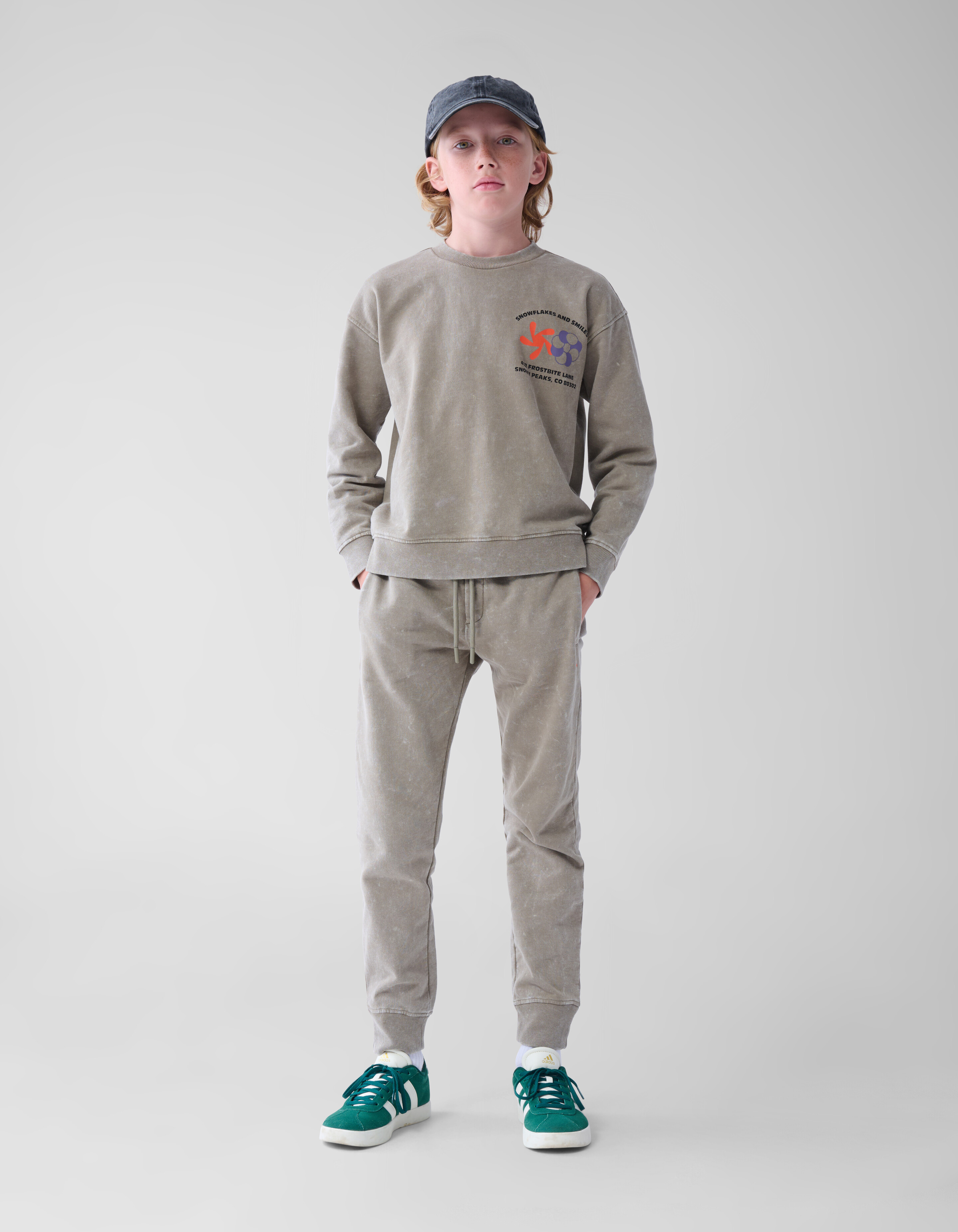 Gewaschener Pullover Bruin SHOEBY BOYS