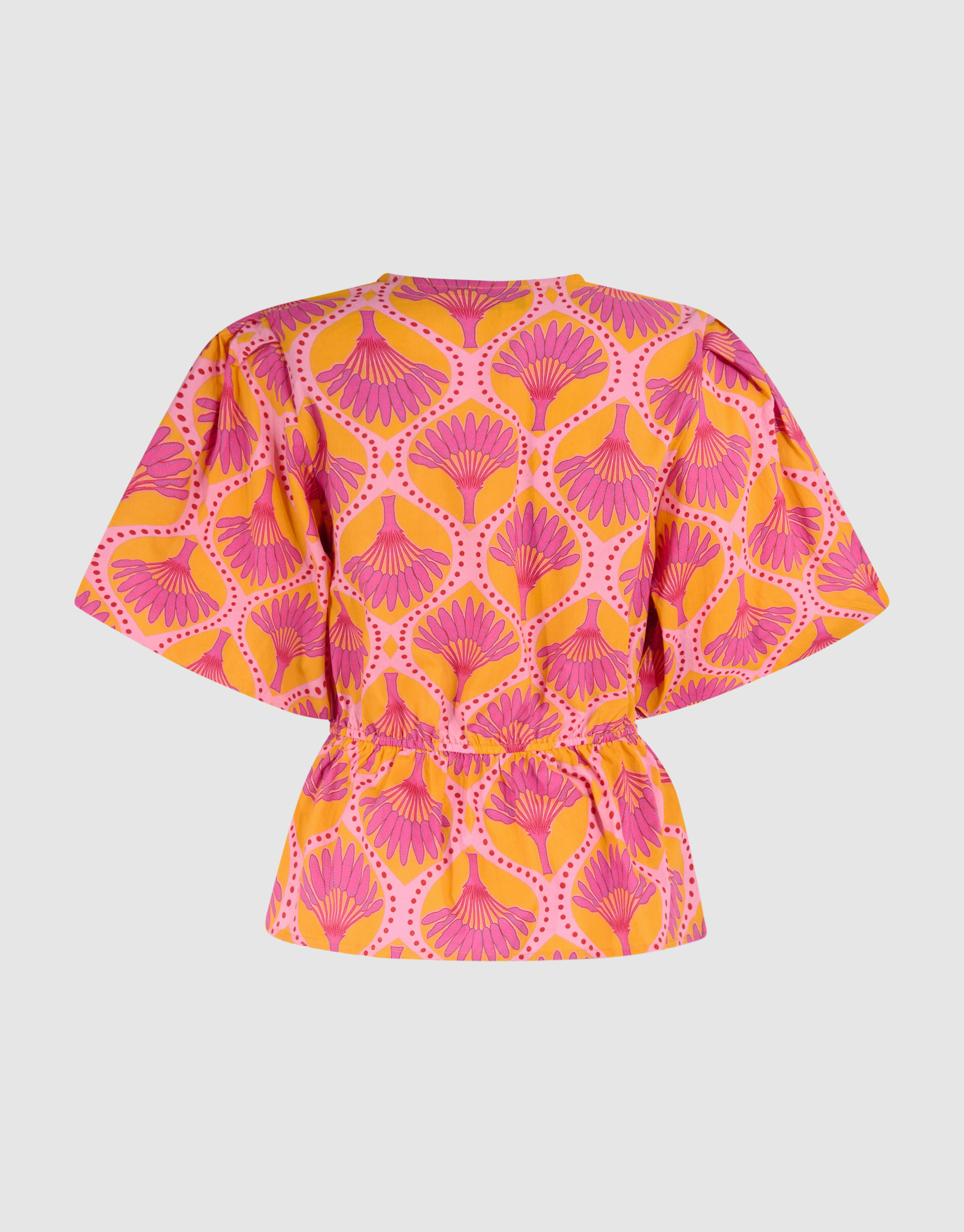 Printed Bow Top Orange SHOEBY WOMEN