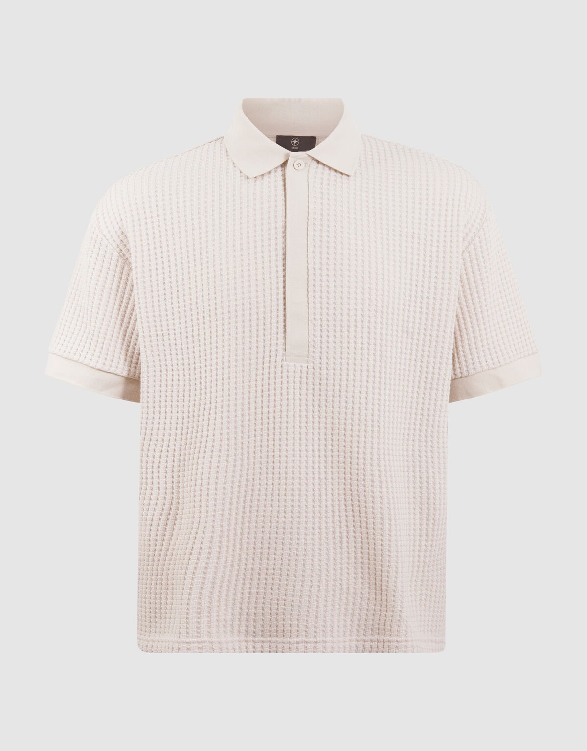 Schweres Waffel-Poloshirt Sand SHOEBY MEN