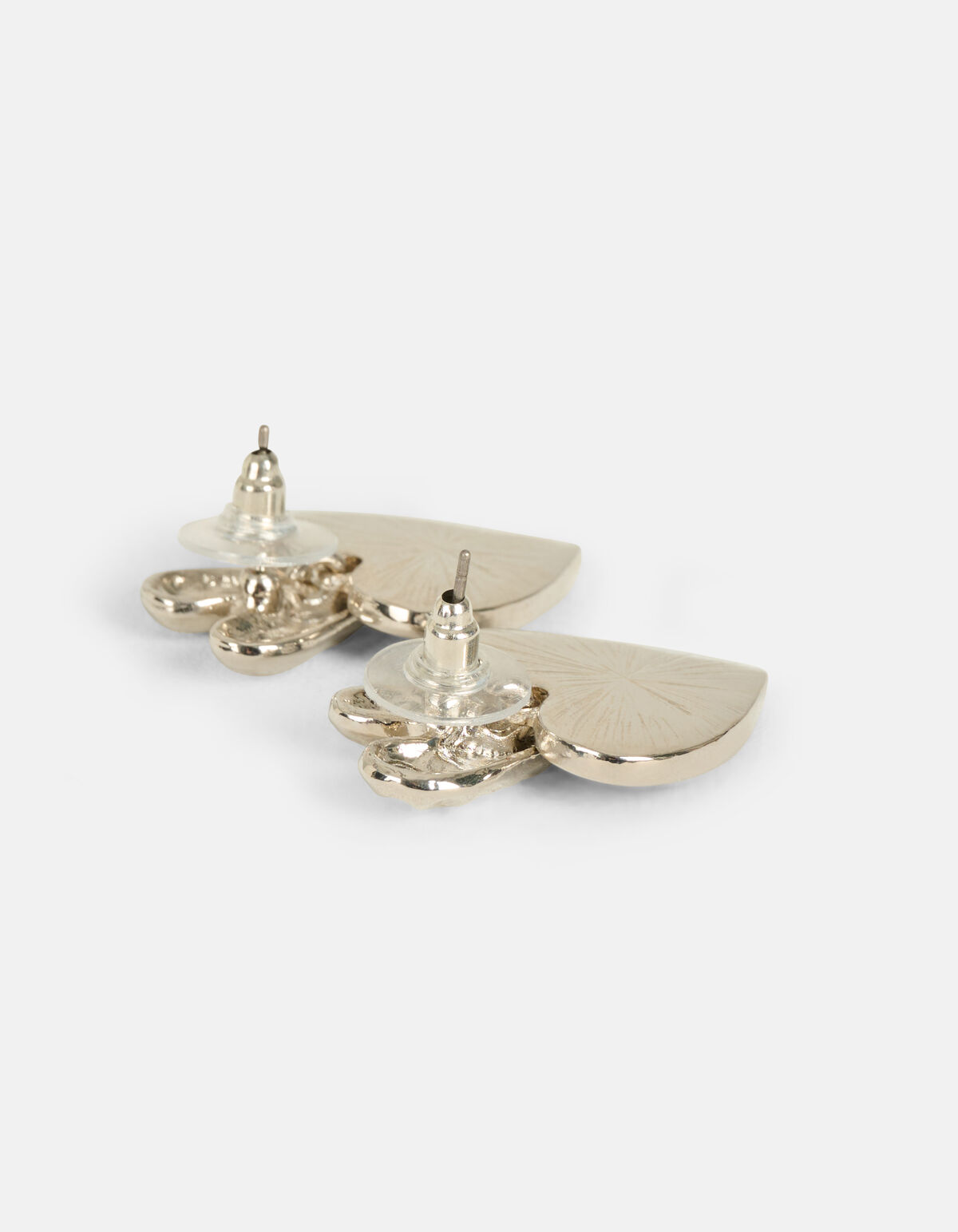 Doppelherz-Ohrringe Silber SHOEBY ACCESSOIRES