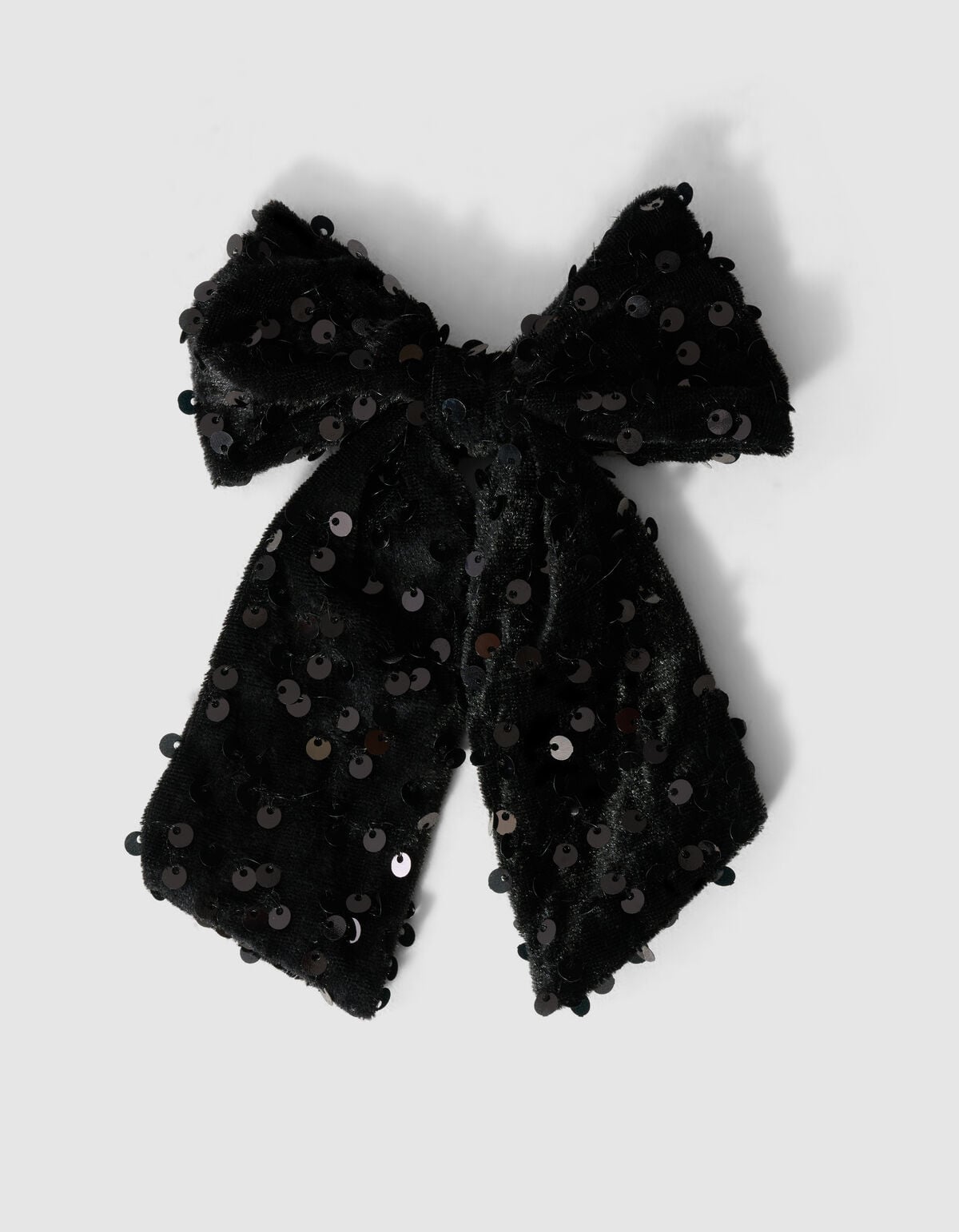 Velvet Haarspange Mit Pailletten Schwarz SHOEBY ACCESSOIRES