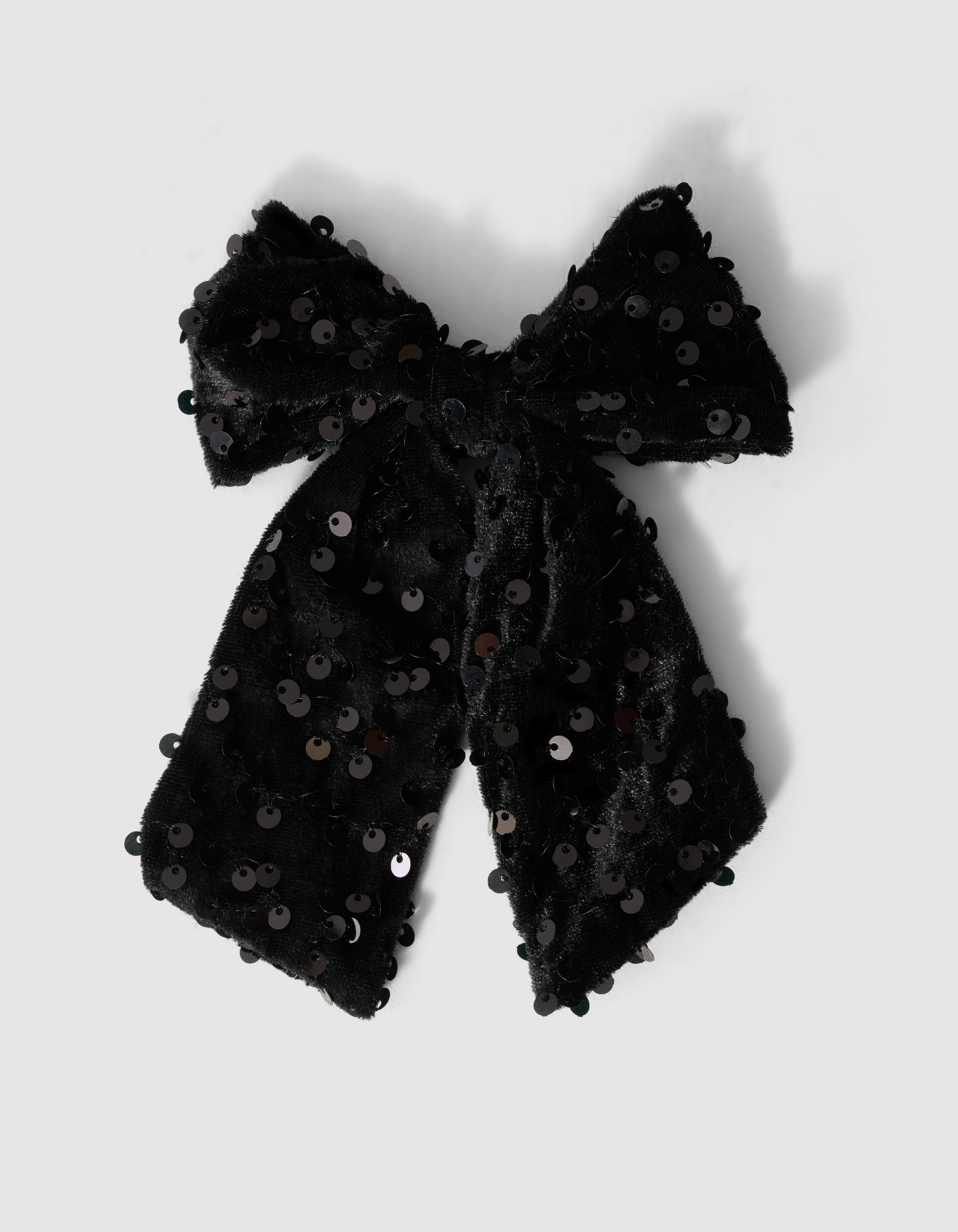 Velvet Haarspange Mit Pailletten Schwarz SHOEBY ACCESSOIRES
