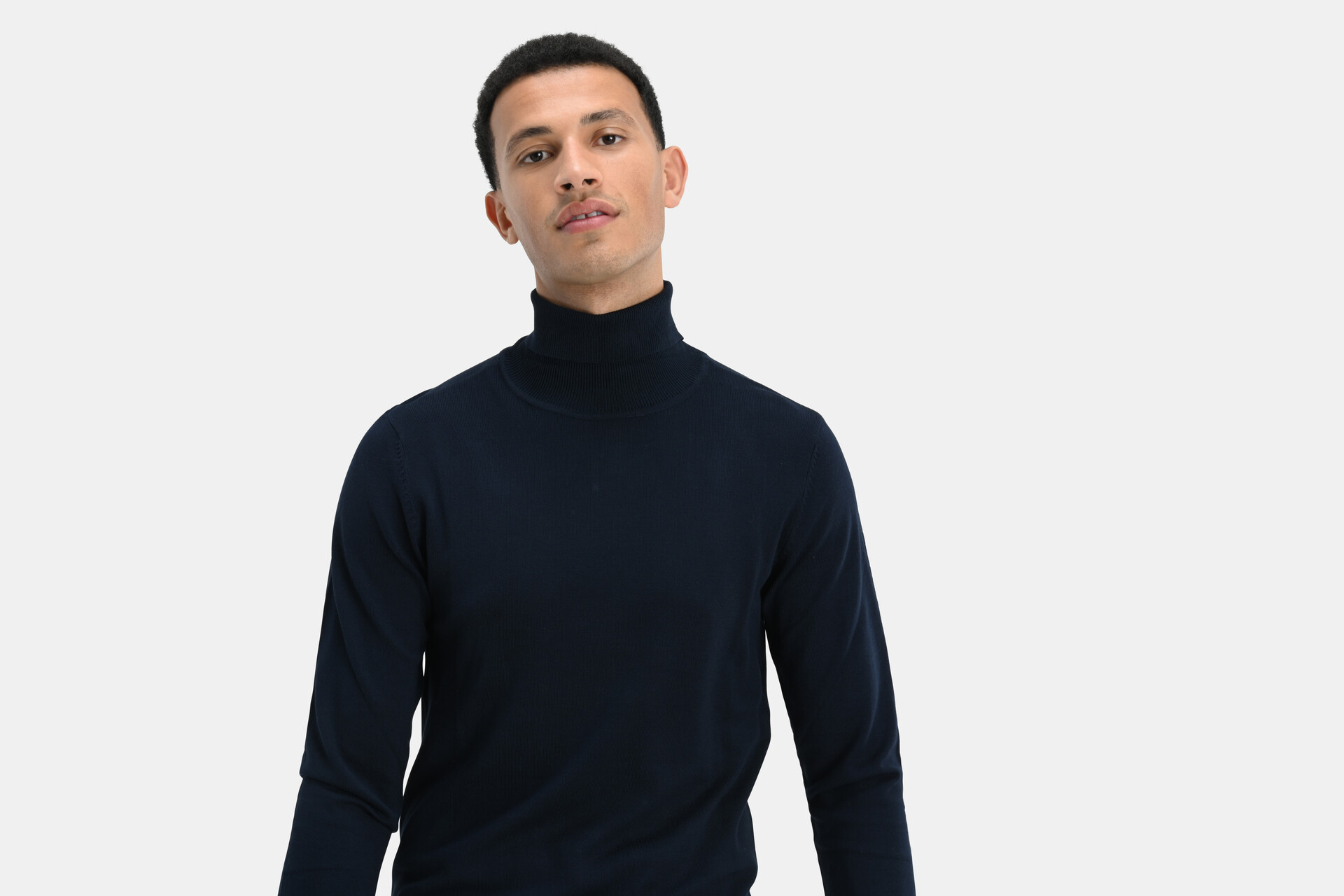 Rollkragenpullover Dunkelblau SHOEBY MEN