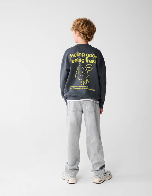 Frischer Kunstpullover Grau SHOEBY BOYS