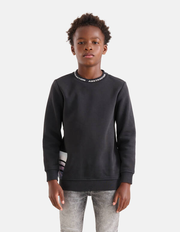 Print Sweater Donkergrijs SHOEBY BOYS