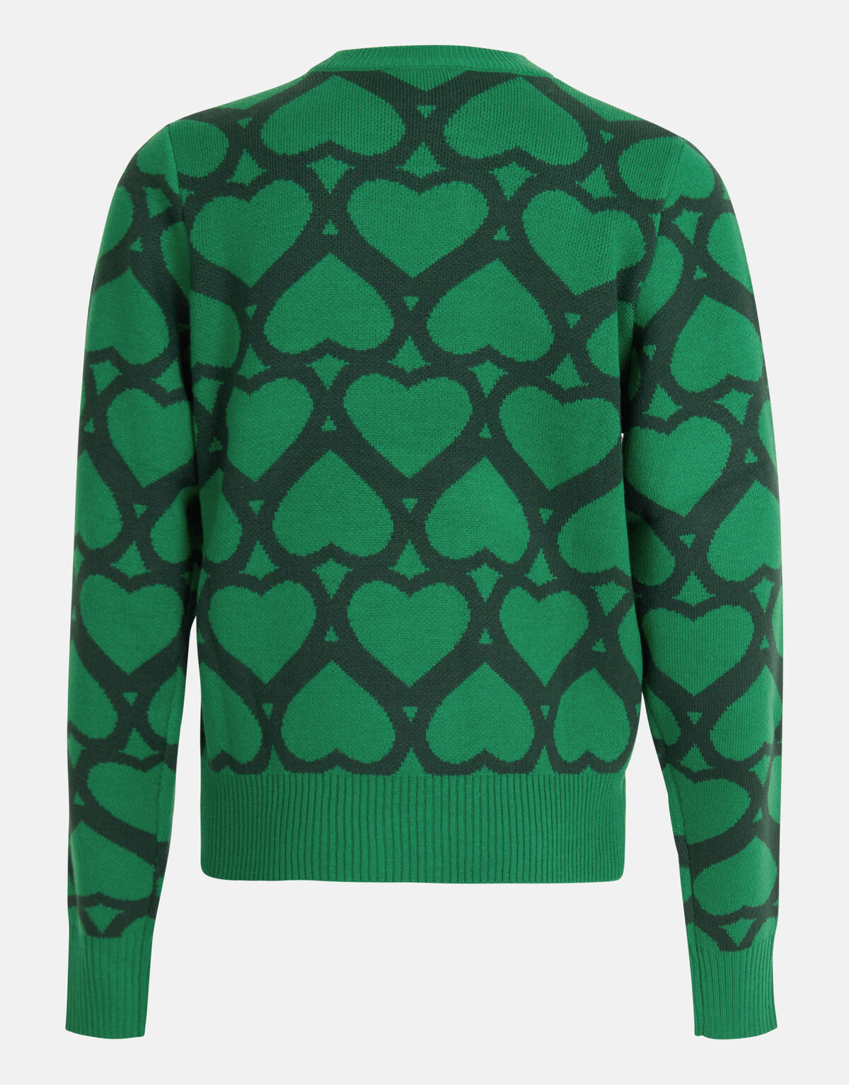 Bedruckter Jacquard-Pullover Grün SHOEBY WOMEN