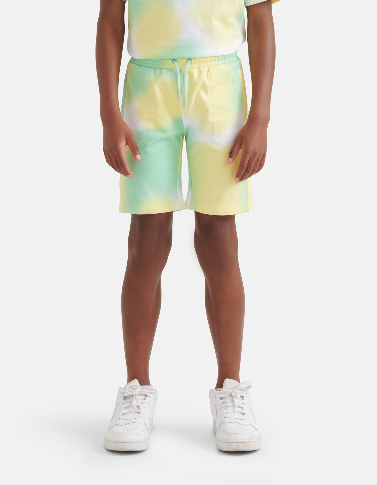 Bedruckte Tie Dye Short Gr&uuml;n SHOEBY BOYS