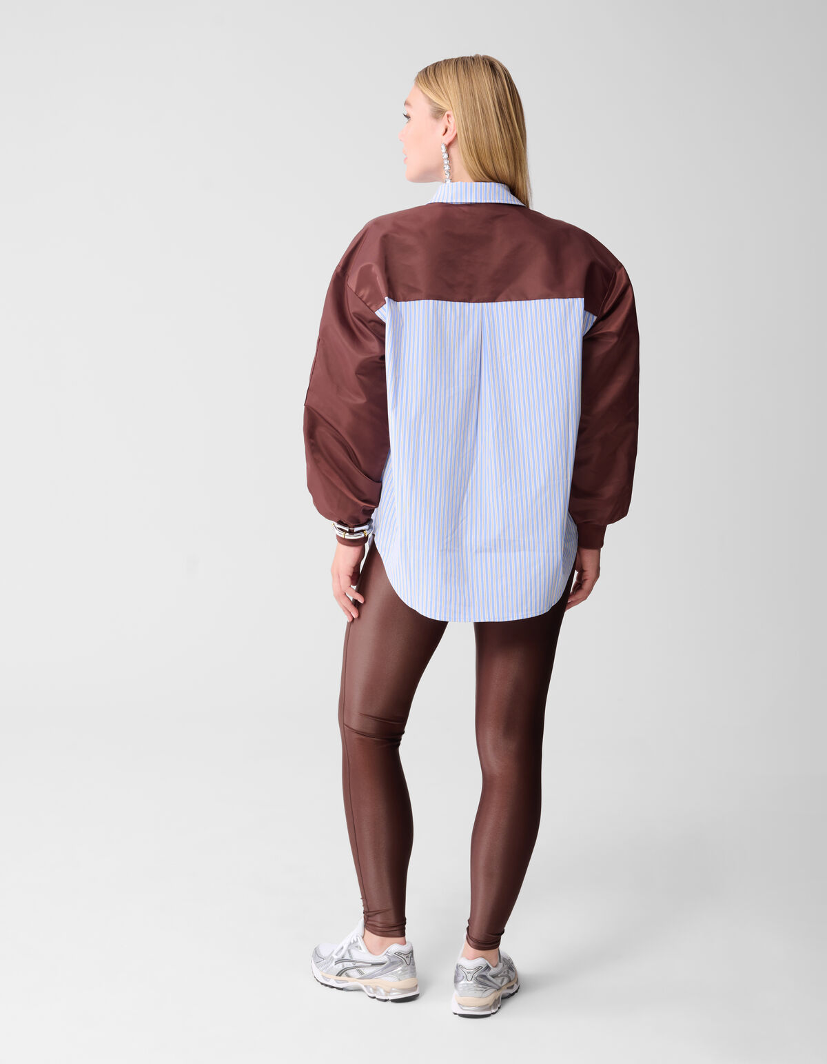 Glänzende Leggings Braun SHOEBY WOMEN