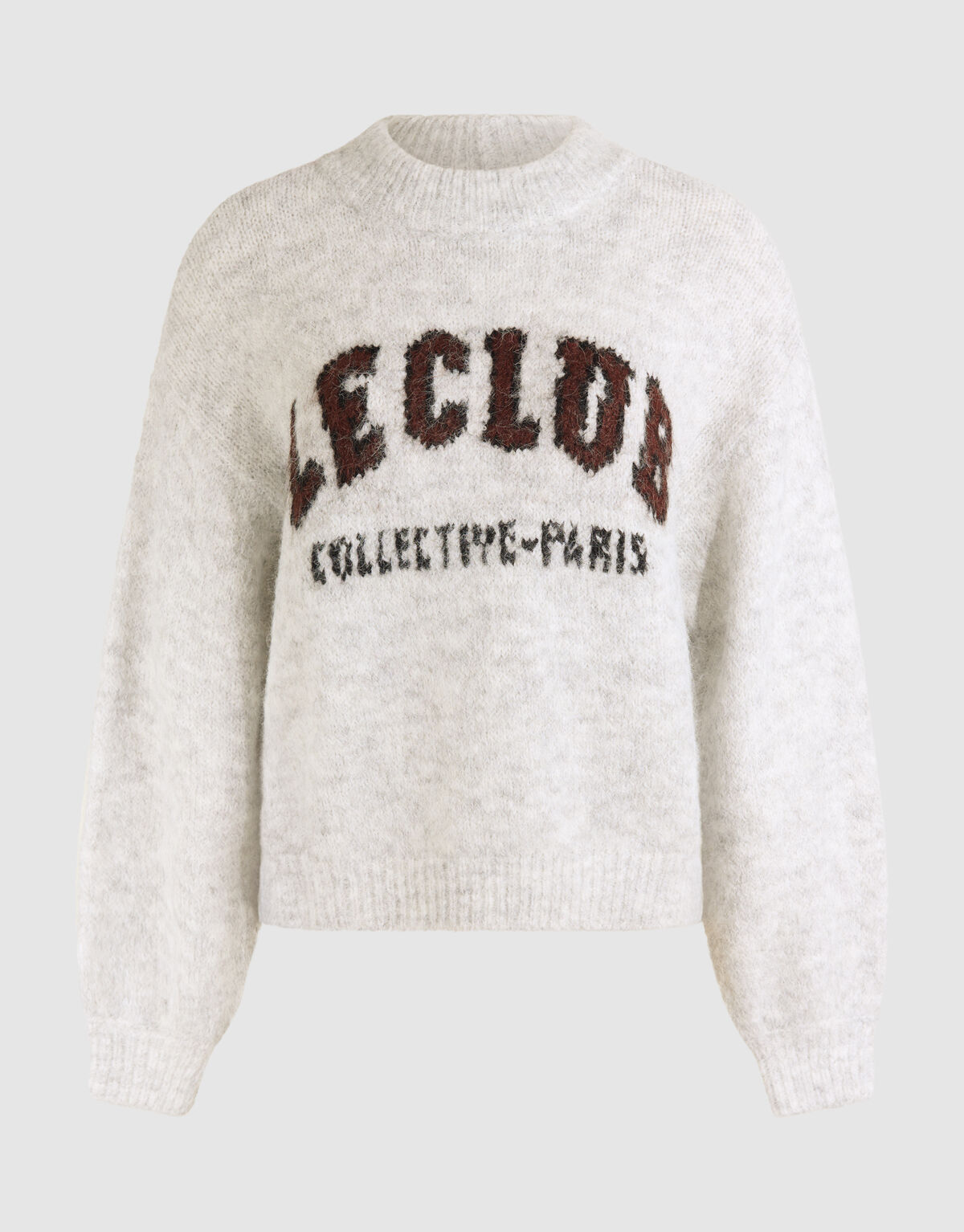 Text Kunstpullover Hellgrau SHOEBY WOMEN