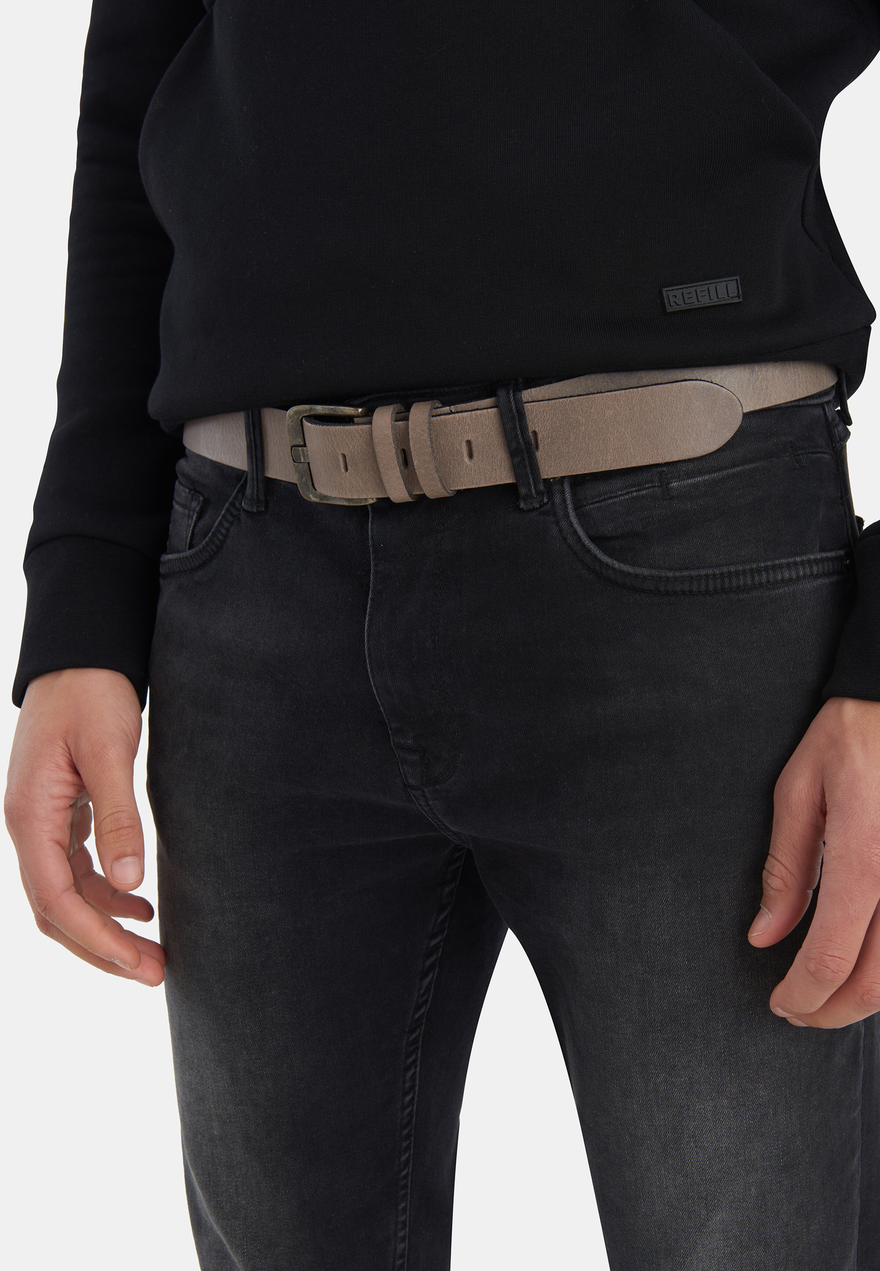 Ledergürtel Dunkelgrau ACCESSOIRES SHOEBY