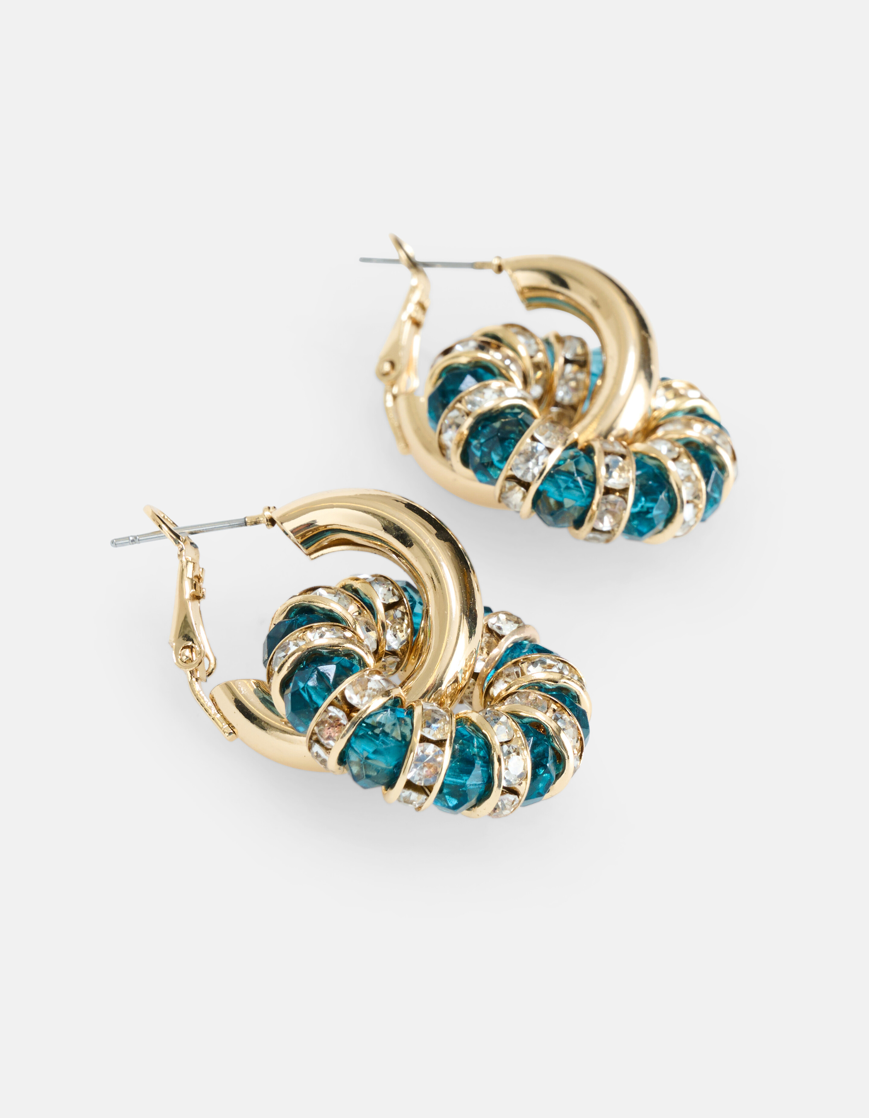 Strass-Ohrringe Blau SHOEBY ACCESSOIRES