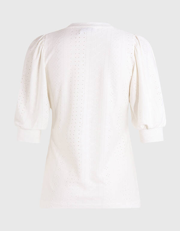 Besticktes Top Off White SHOEBY WOMEN