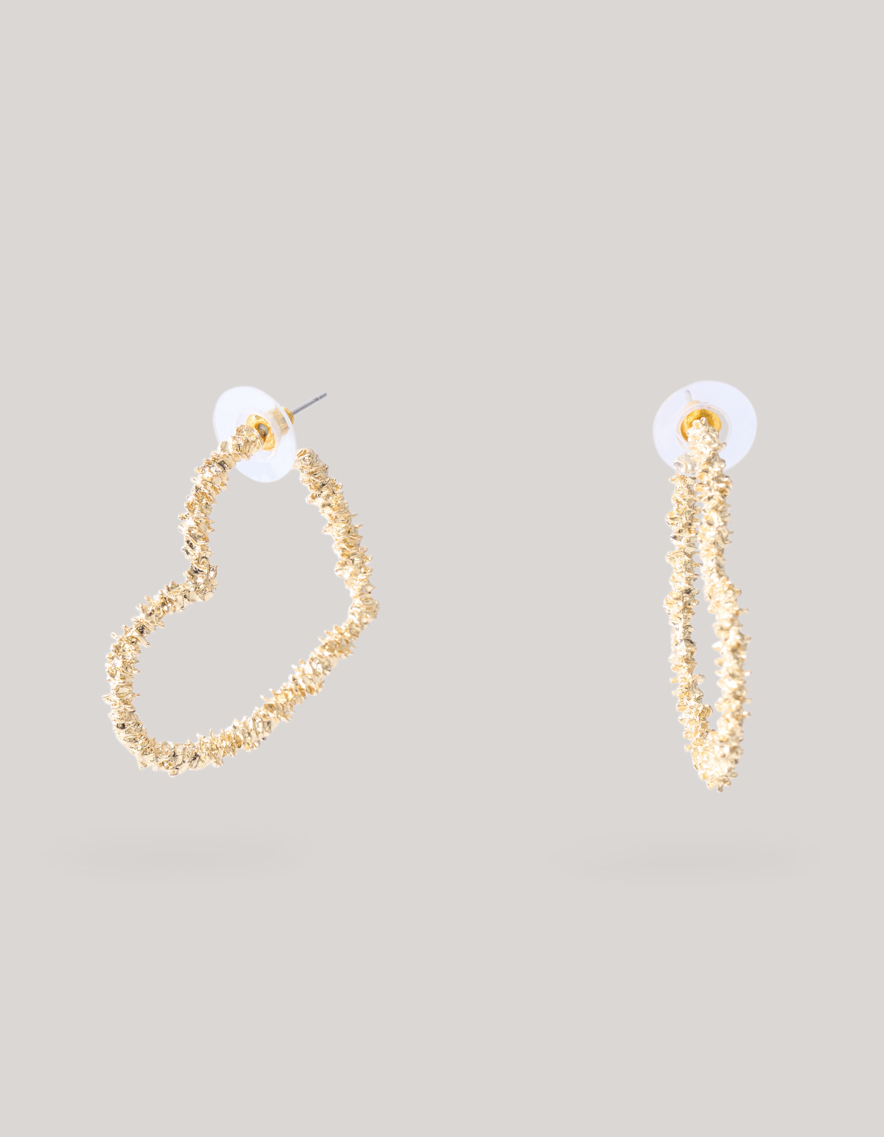 Herz-Ohrringe Gold SHOEBY ACCESSOIRES