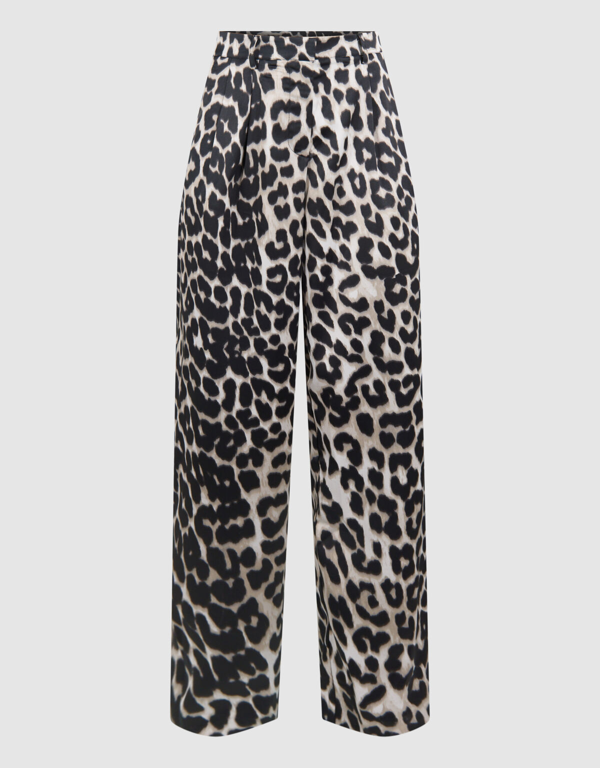 Leopardenhose mit weitem Bein Grau SHOEBY WOMEN