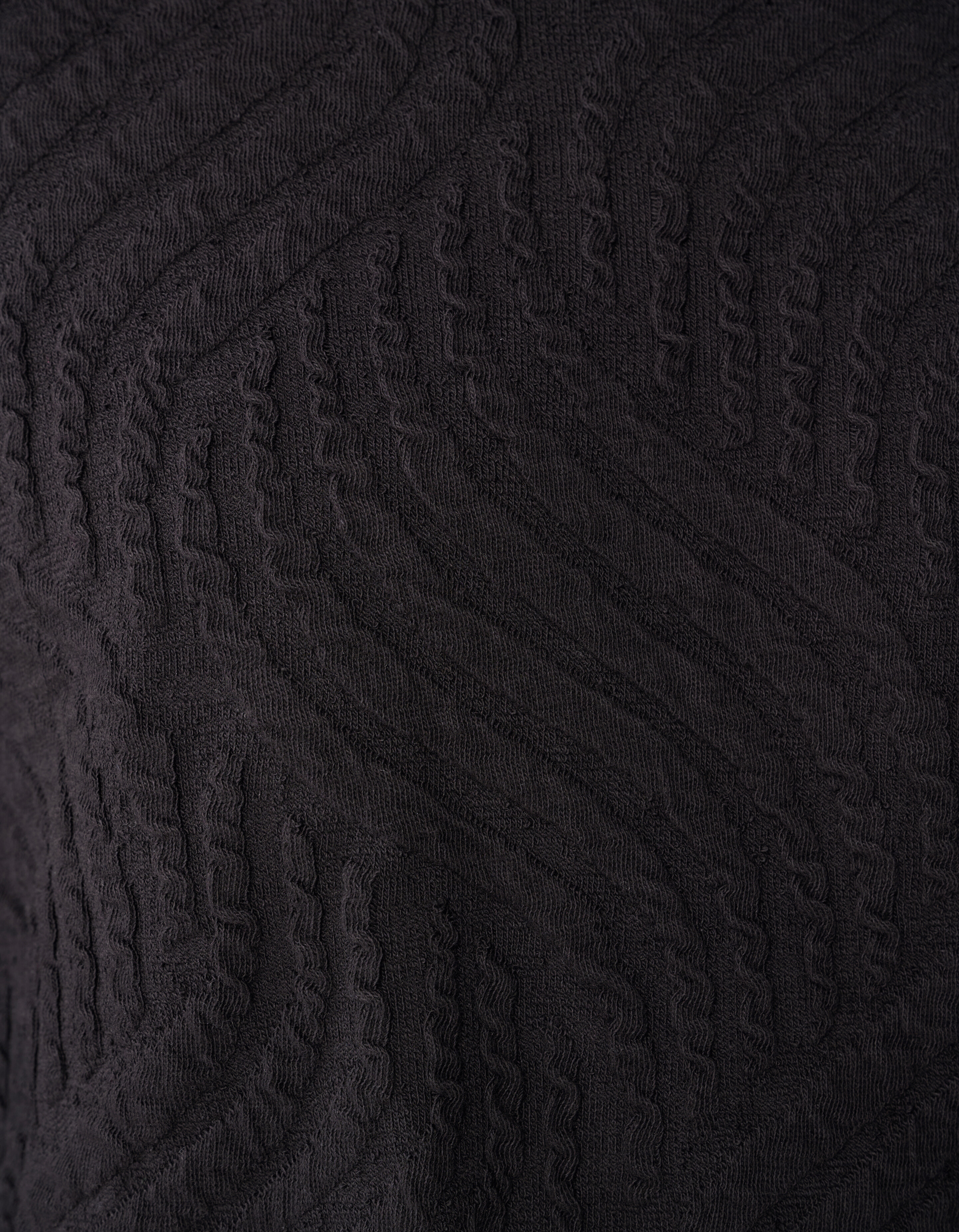 Pullover mit Wellenstruktur Dunkelbraun SHOEBY MEN