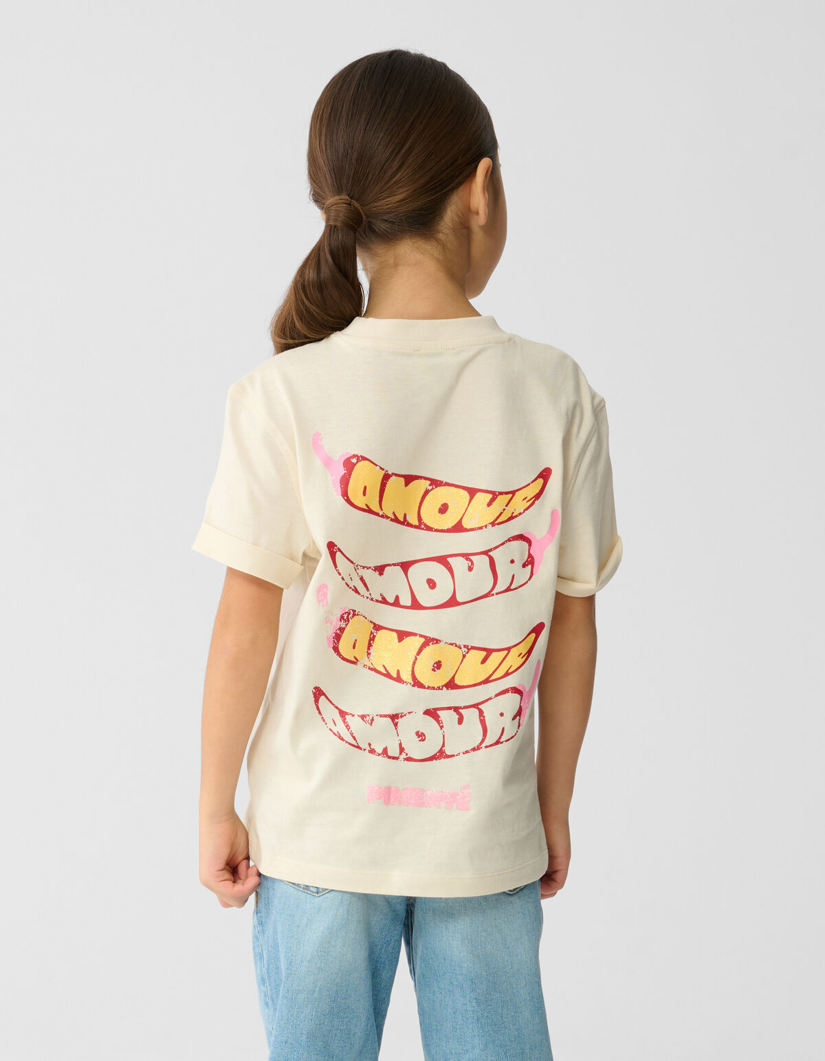 Pepper Artwork T-Shirt Off-White SHOEBY GIRLS