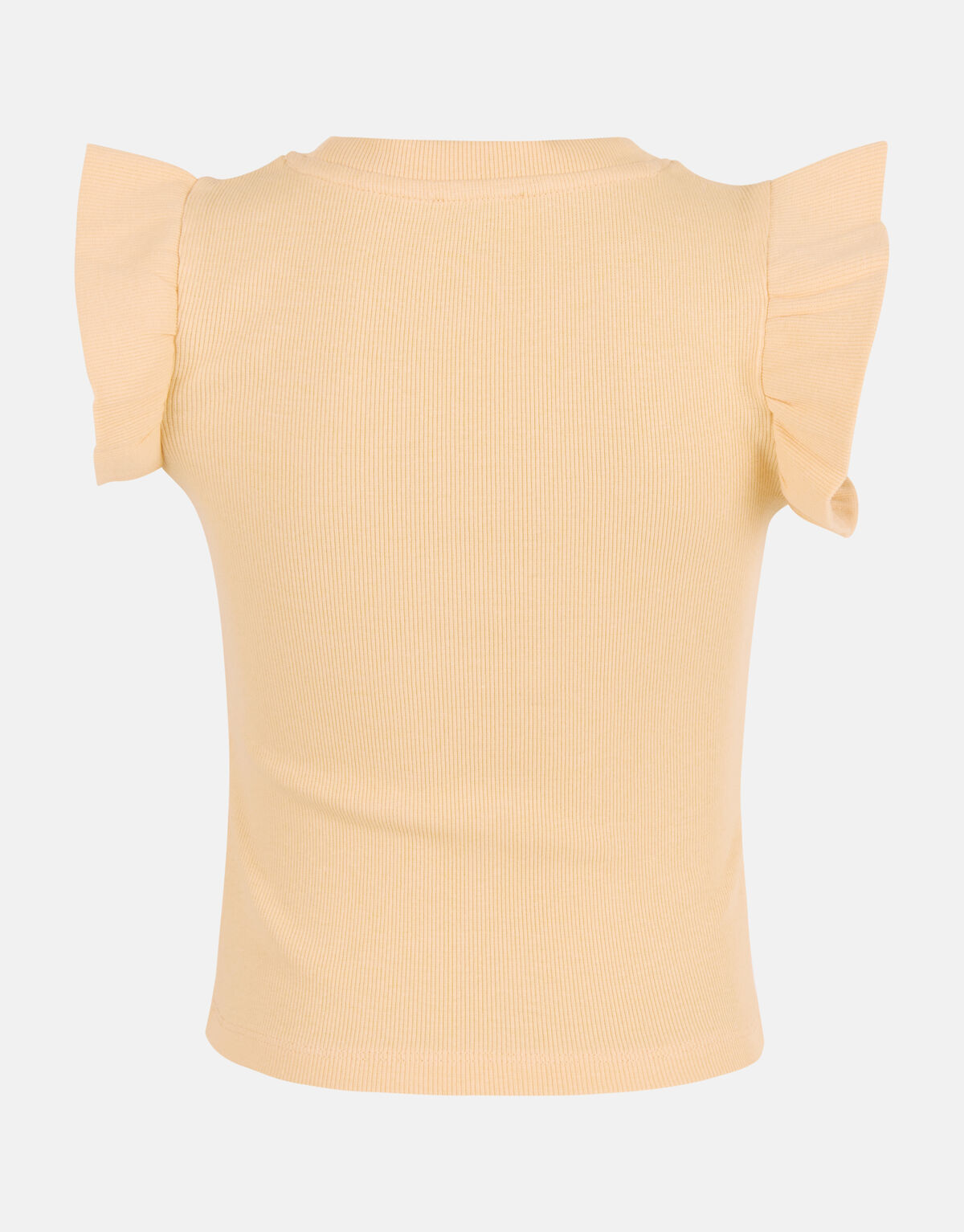 Gerafftes Rippen-Top Orange SHOEBY GIRLS